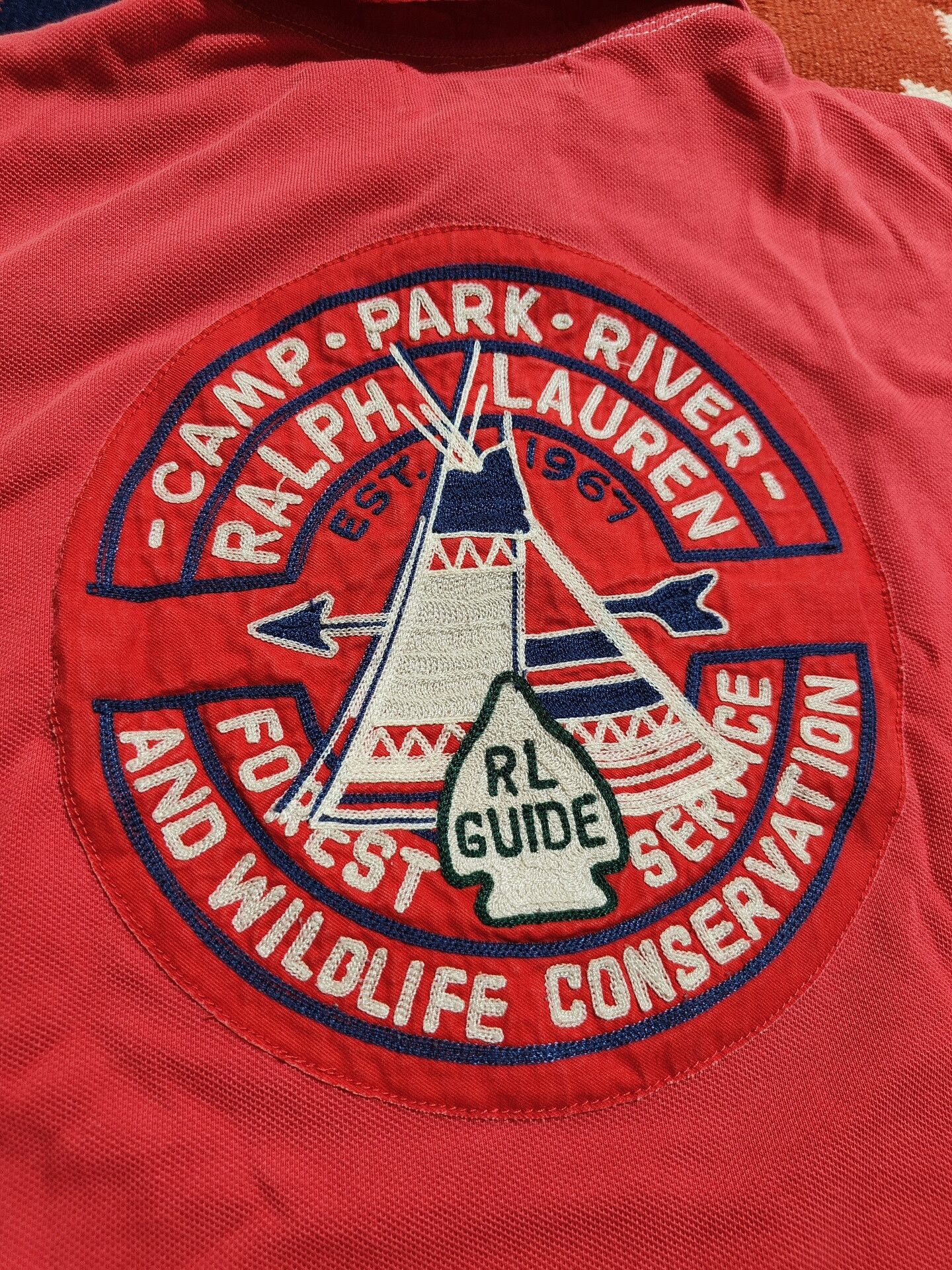 RRL Ralph Lauren RRL Navajo Embroidered Short Sleeve Polo Size US L / EU 52-54 / 3 - 3 Thumbnail