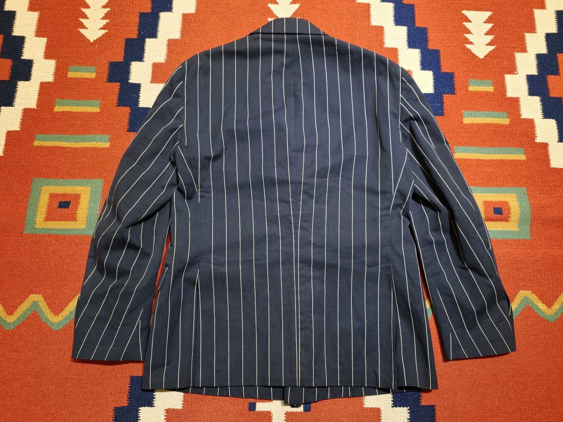 Polo Ralph Lauren Polo Ralph Lauren Navy Stripe Blazer Size US S / EU 44-46 / 1 - 4 Thumbnail