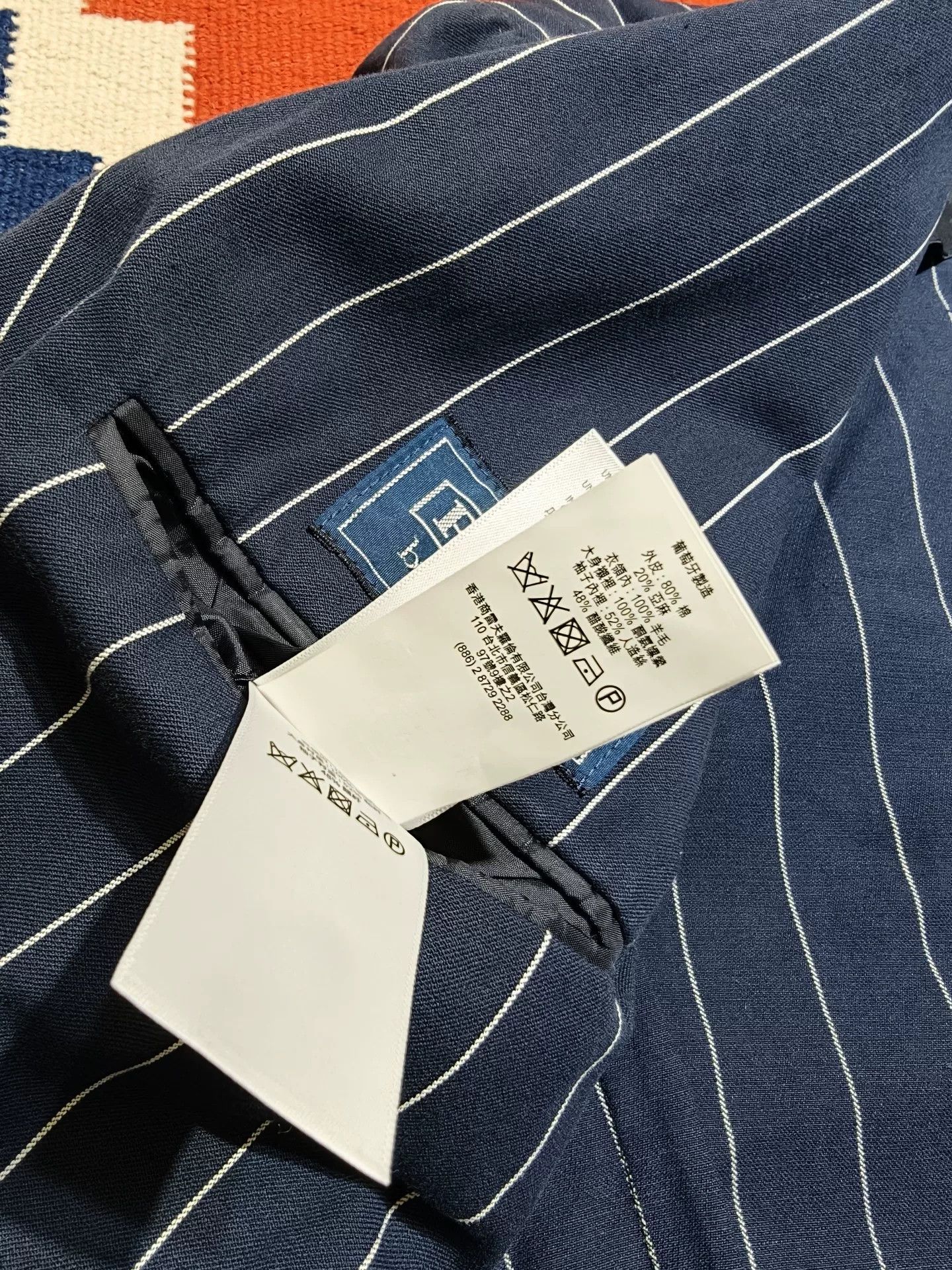 Polo Ralph Lauren Polo Ralph Lauren Navy Stripe Blazer Size US S / EU 44-46 / 1 - 8 Thumbnail