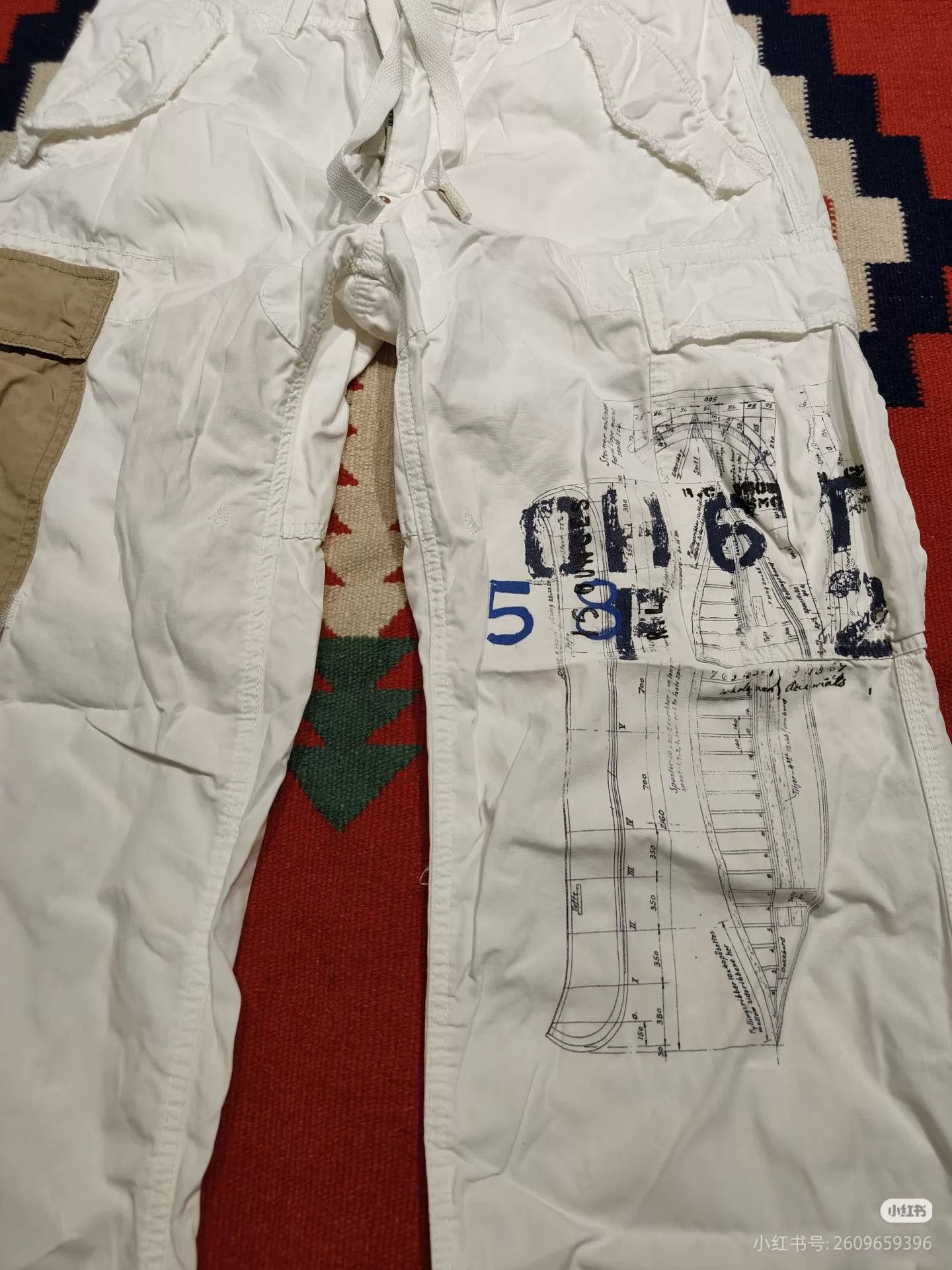 RRL Ralph Lauren RL RRL Nautical Cargo Pants Size US 30 / EU 46 - 2 Thumbnail