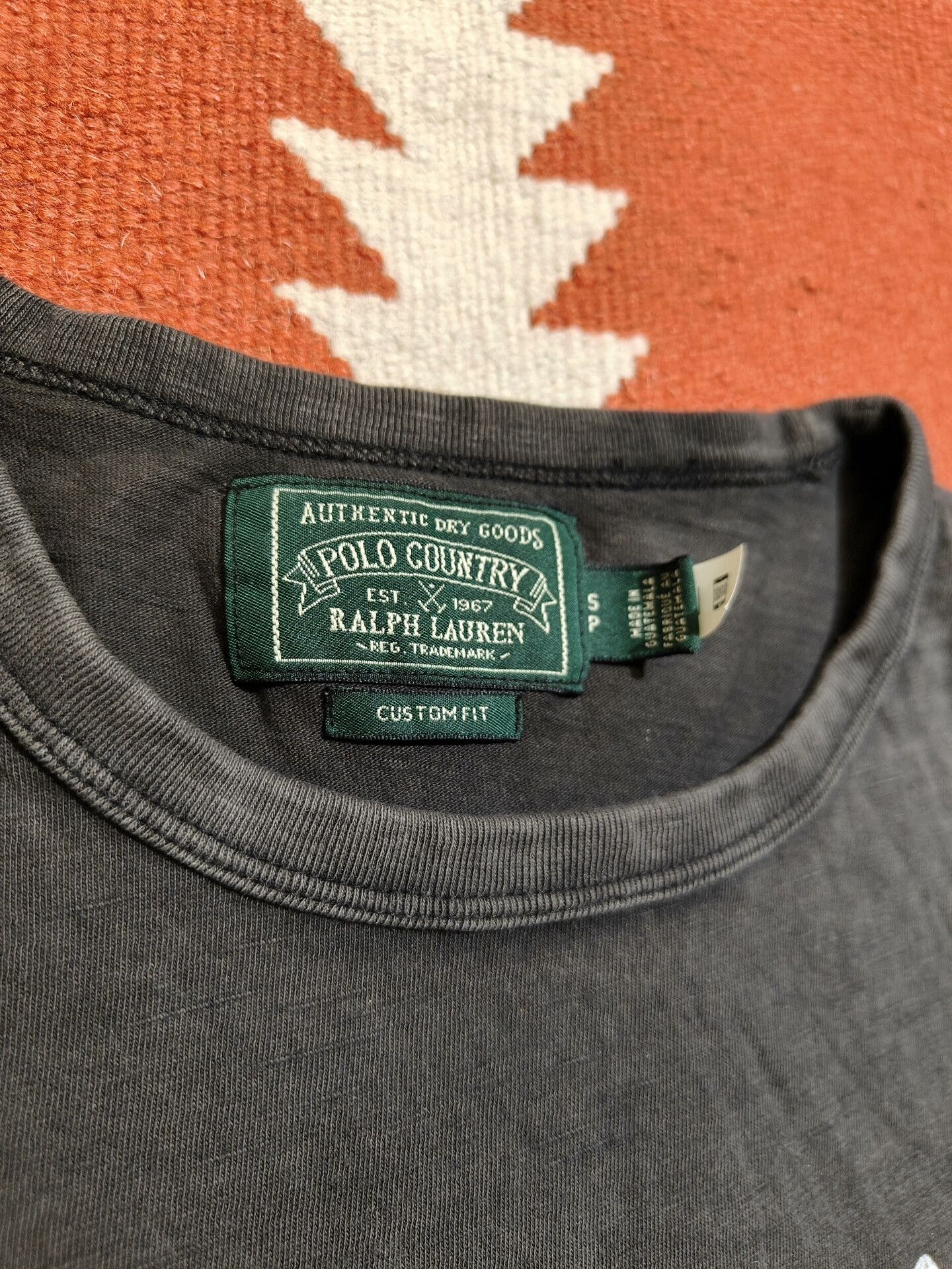 RRL Ralph Lauren Polo Country RL RRL Gray Short Sleeve T-shirt Size US S / EU 44-46 / 1 - 3 Thumbnail