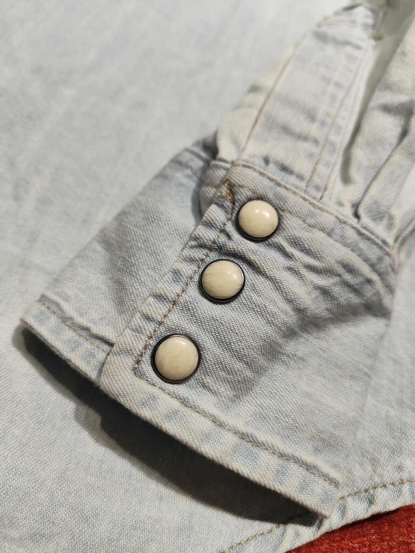 RRL Ralph Lauren Ralph Lauren Cowboy Denim Shirt Size US XS / EU 42 / 0 - 7 Thumbnail