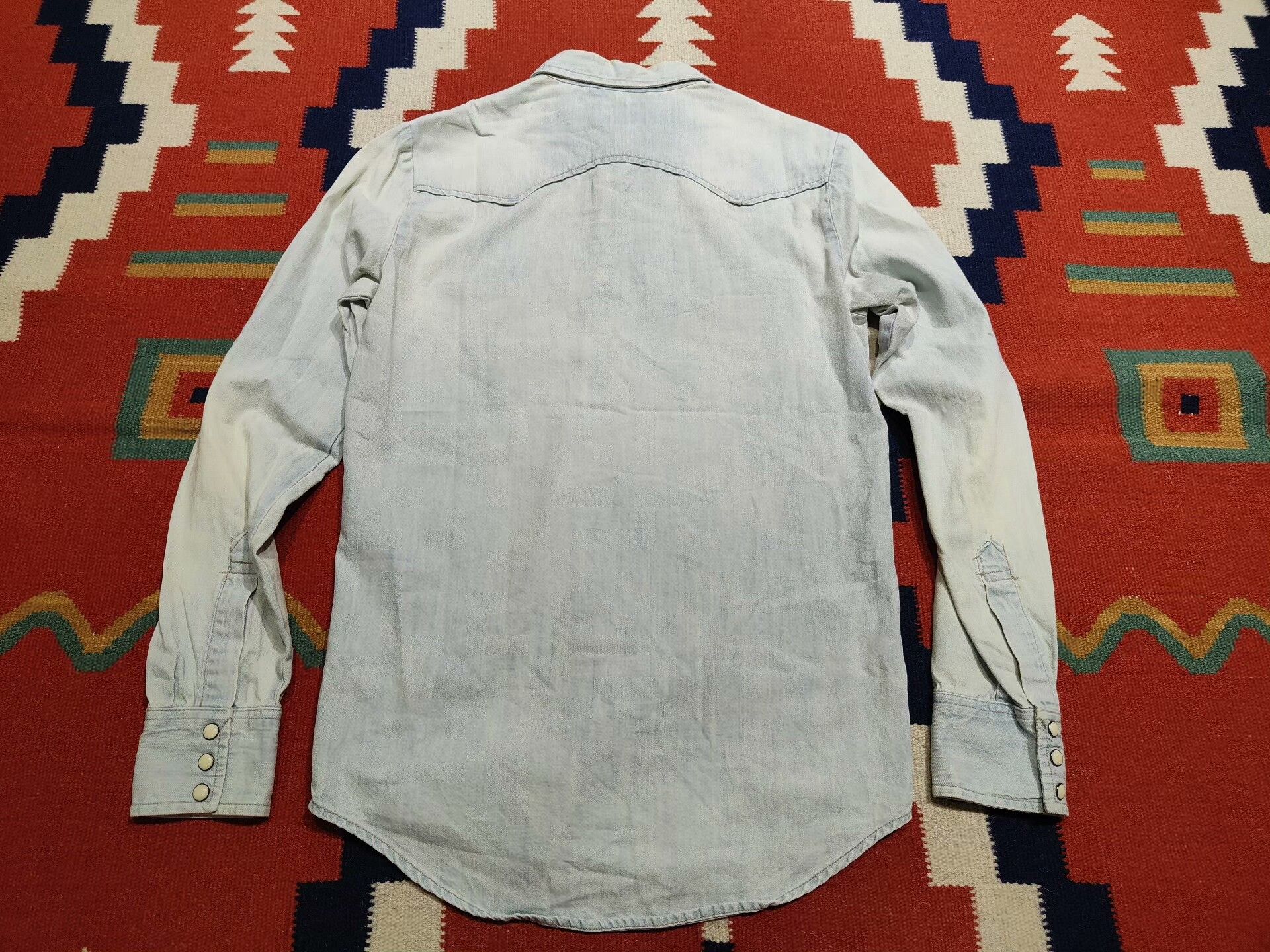 RRL Ralph Lauren Ralph Lauren Cowboy Denim Shirt Size US XS / EU 42 / 0 - 2 Thumbnail