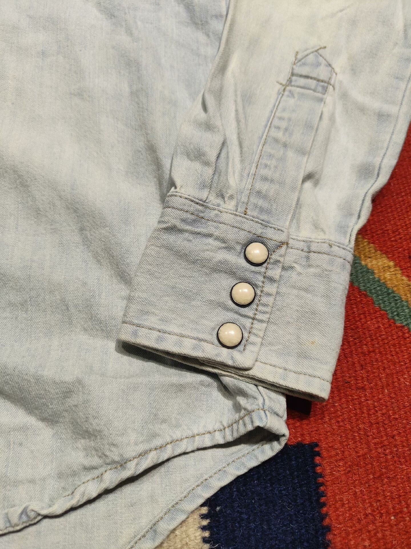 RRL Ralph Lauren Ralph Lauren Cowboy Denim Shirt Size US XS / EU 42 / 0 - 3 Thumbnail