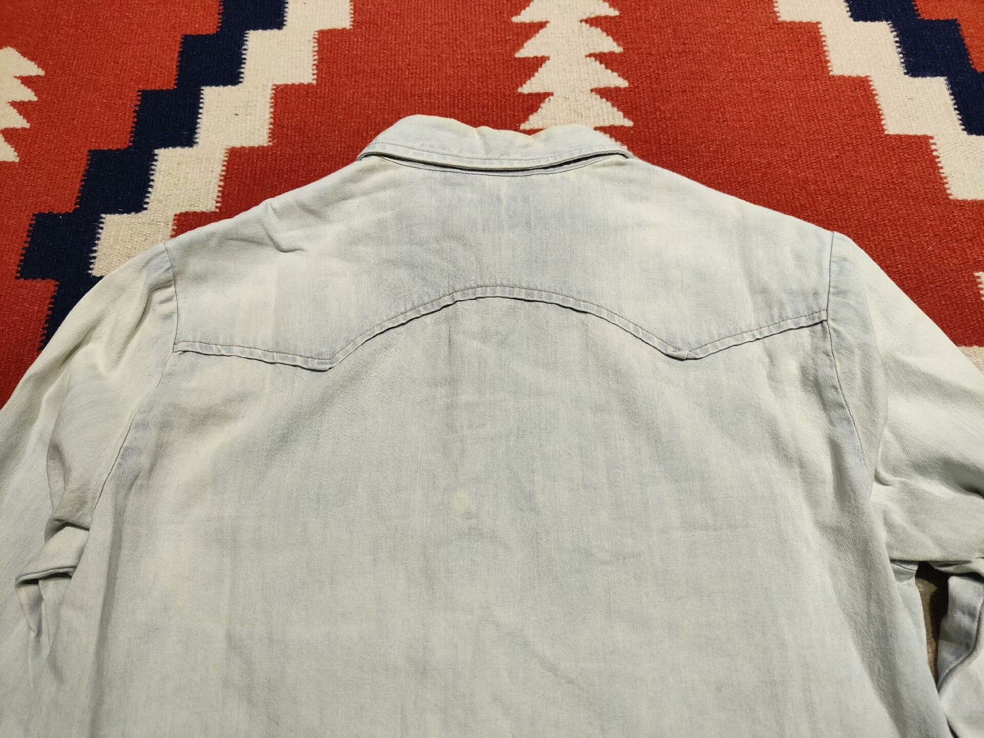 RRL Ralph Lauren Ralph Lauren Cowboy Denim Shirt Size US XS / EU 42 / 0 - 6 Thumbnail