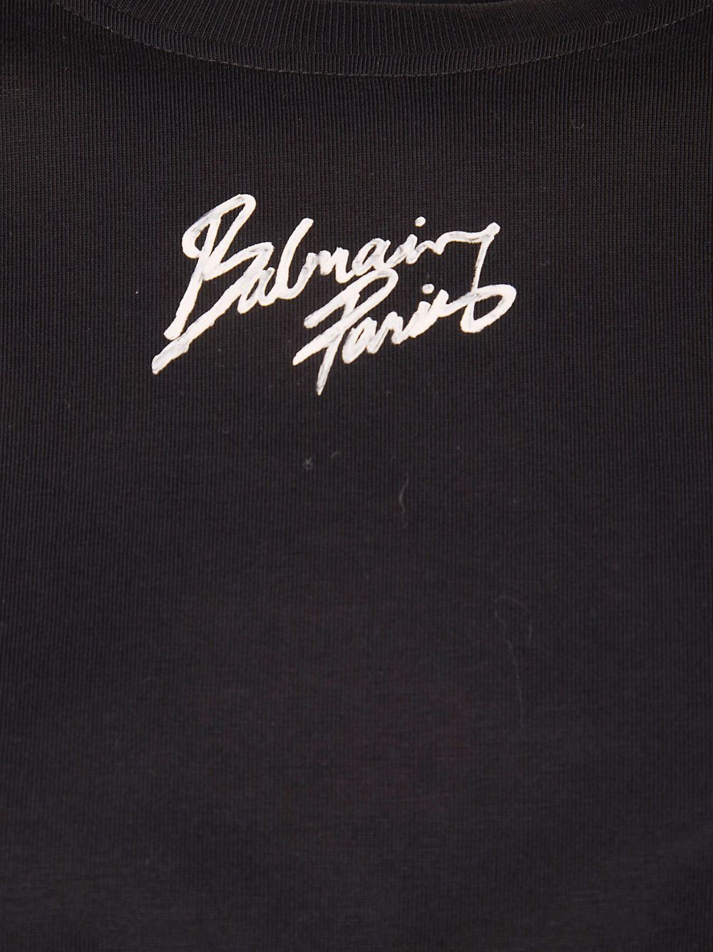 Balmain LOGO COTTON CROPPED T-SHIRT Size S / US 4 / IT 40 - 2 Thumbnail