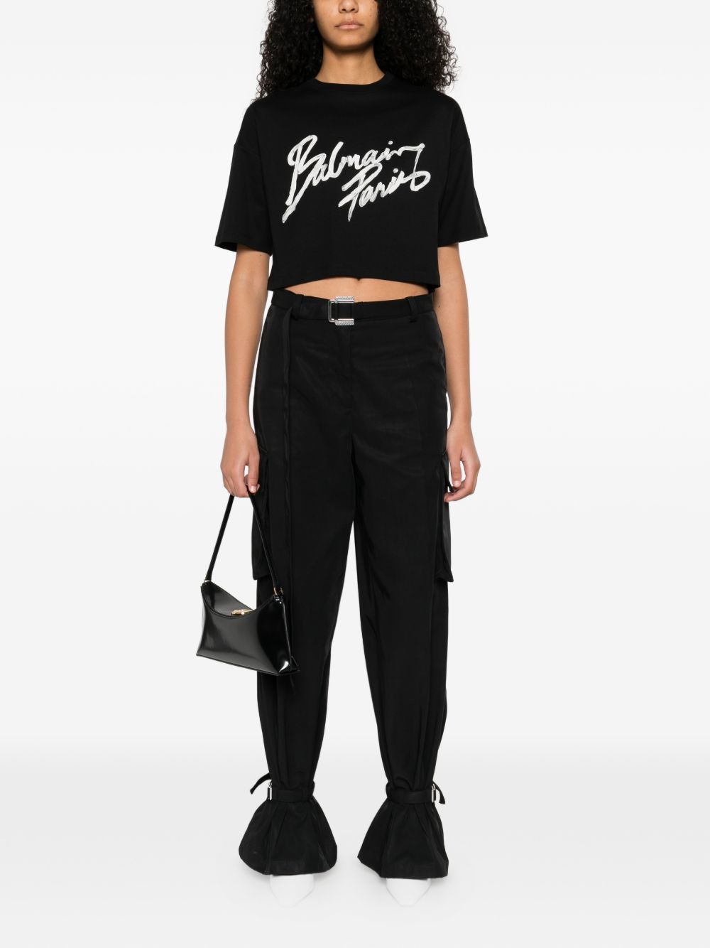 Balmain LOGO COTTON T-SHIRT Size M / US 6-8 / IT 42-44 - 3 Thumbnail