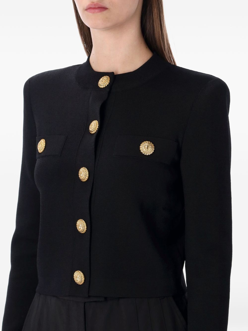 Balmain BUTTONED CREWNECK CARDIGAN Size S / US 4 / IT 40 - 2 Thumbnail