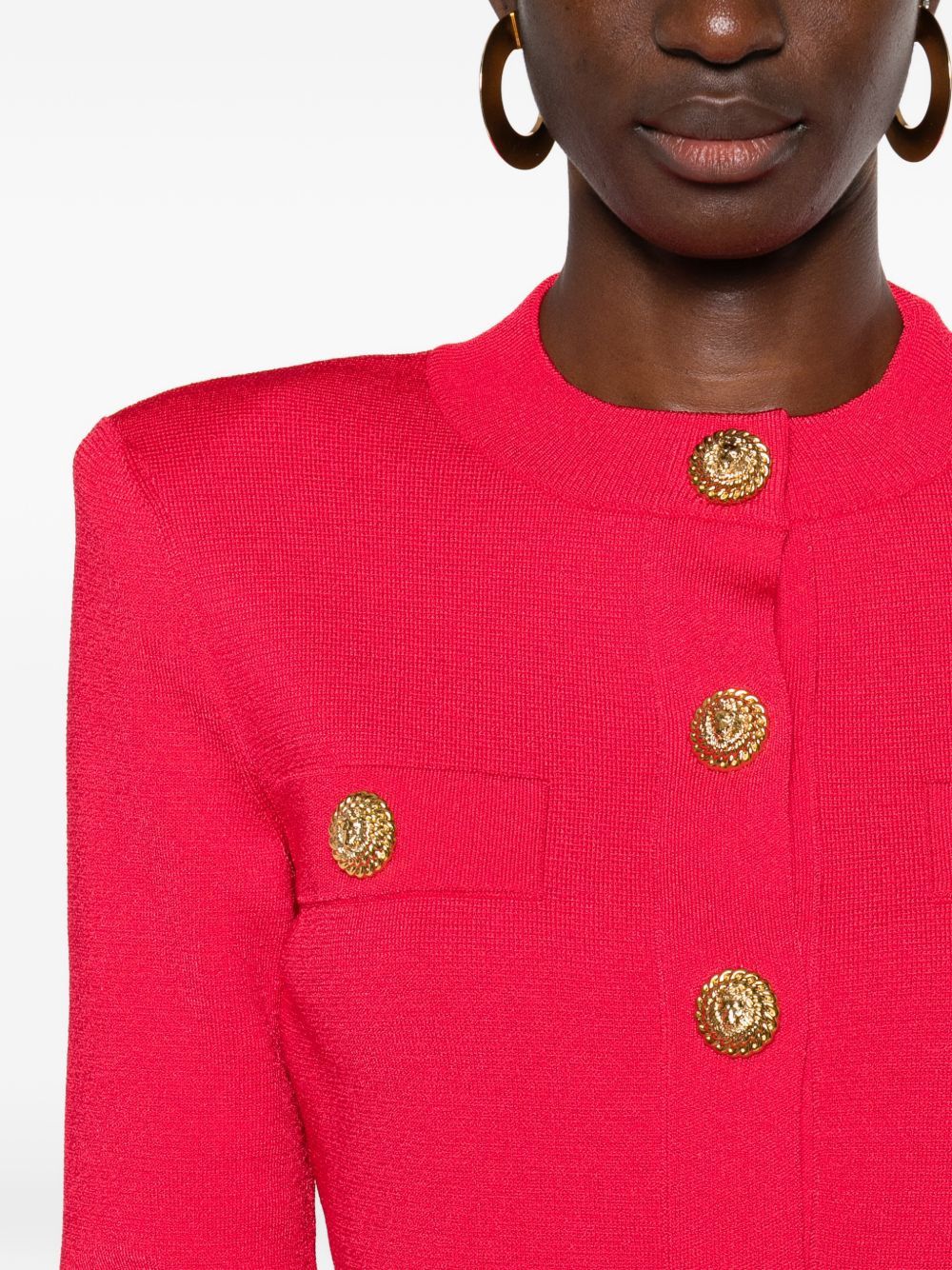 Balmain BUTTONED CREWNECK CARDIGAN Size XS / US 0-2 / IT 36-38 - 4 Thumbnail