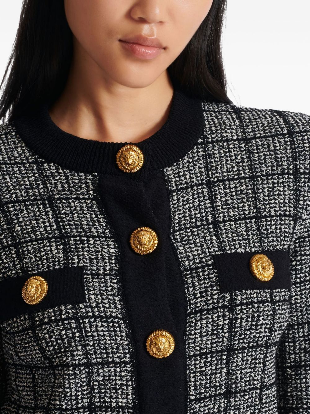 Balmain TWEED CARDIGAN Size XS / US 0-2 / IT 36-38 - 3 Thumbnail