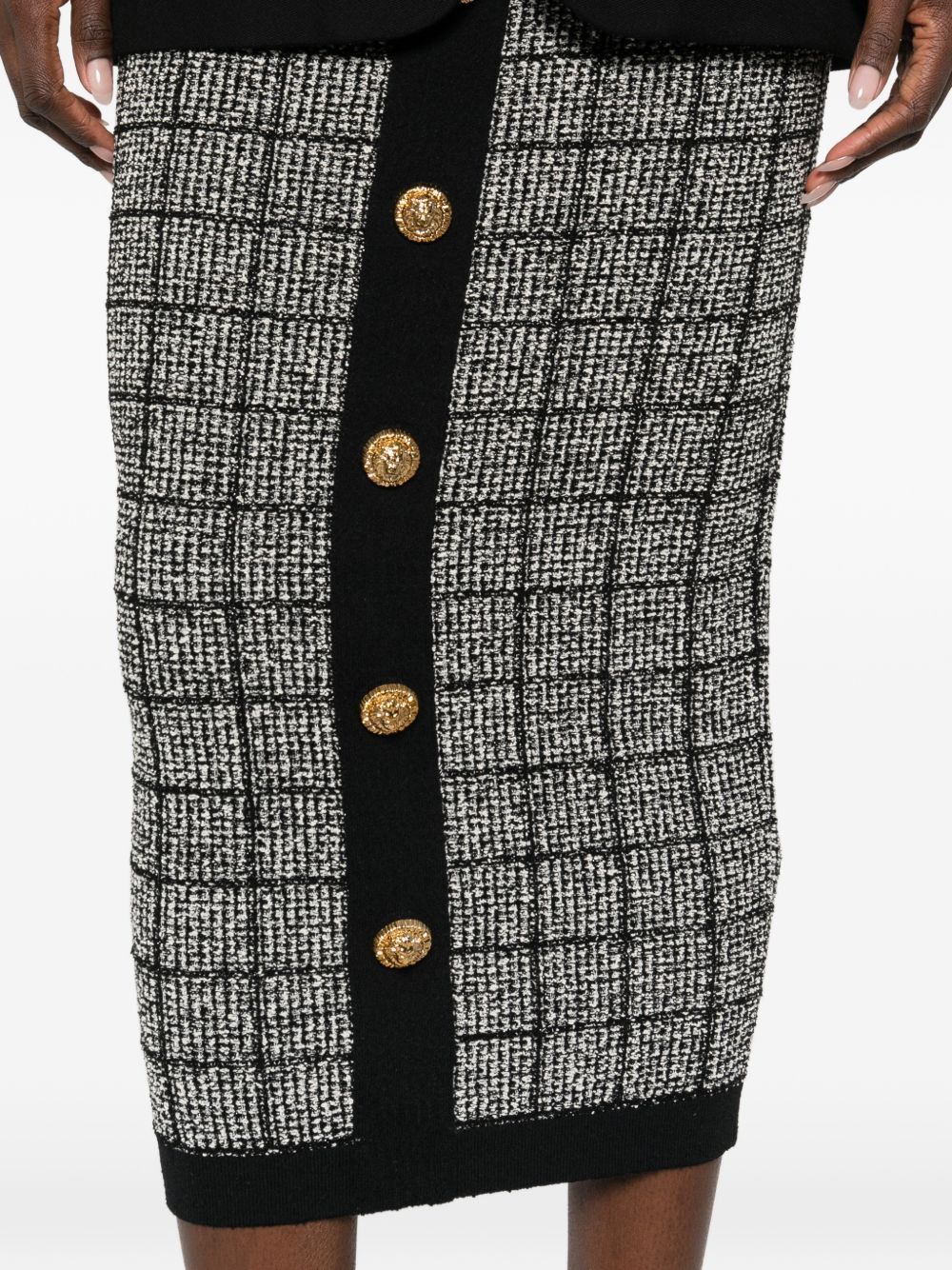 Balmain TWEED LONG SKIRT Size 27" / US 4 / IT 40 - 4 Thumbnail