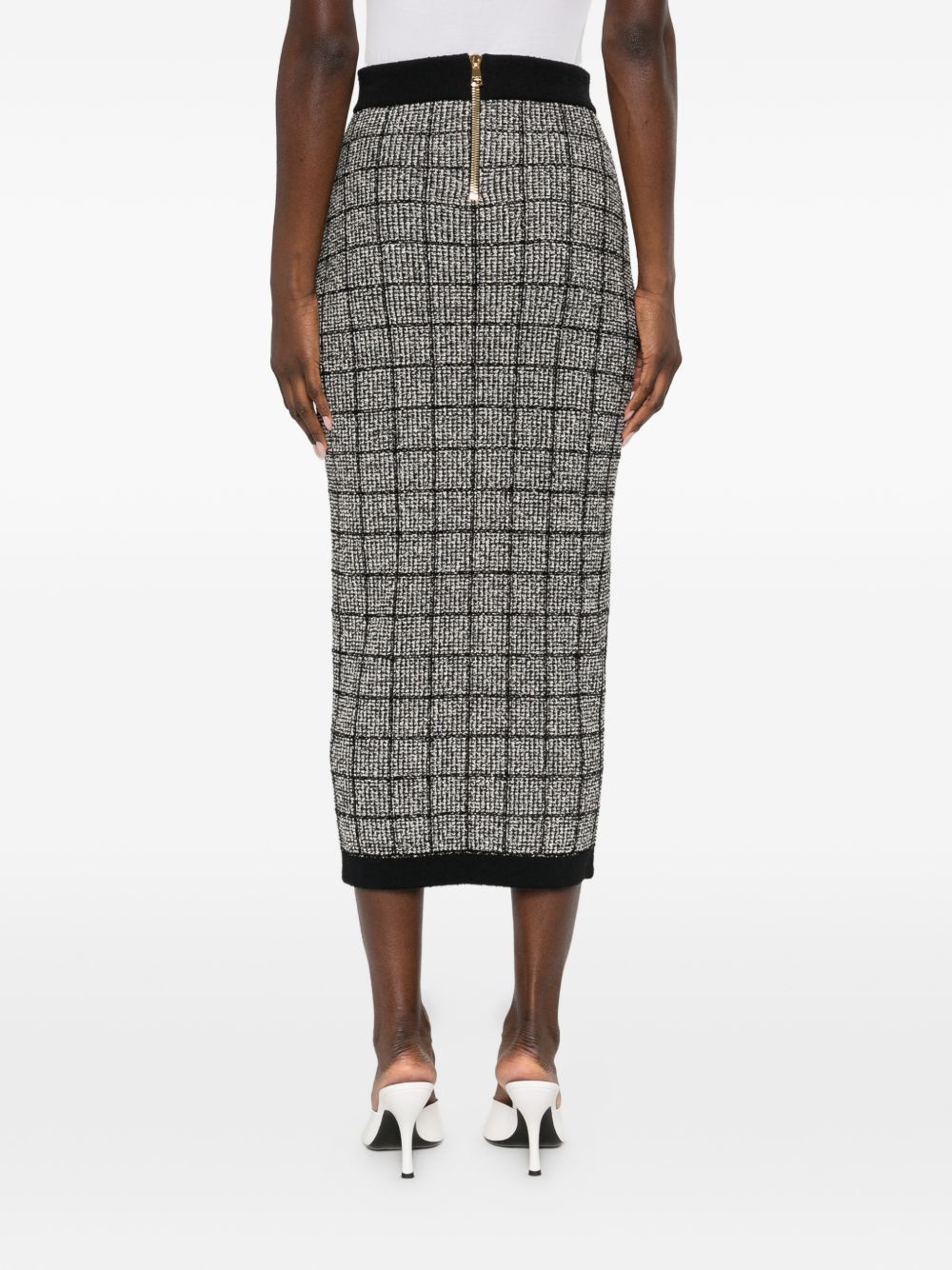 Balmain TWEED LONG SKIRT Size 27" / US 4 / IT 40 - 3 Thumbnail