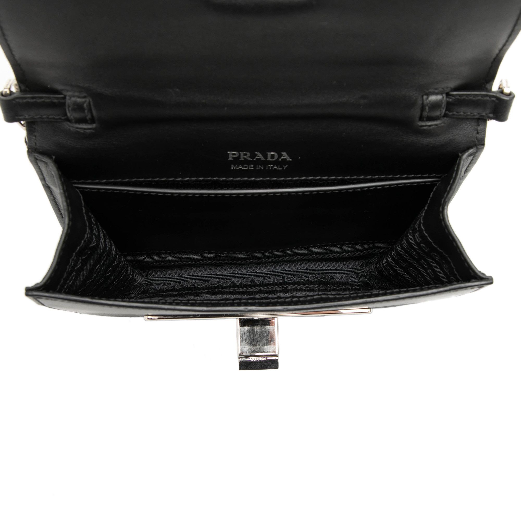 Prada Prada City Calf Crystal Embellished Ribbon Bag Size ONE SIZE - 4 Thumbnail