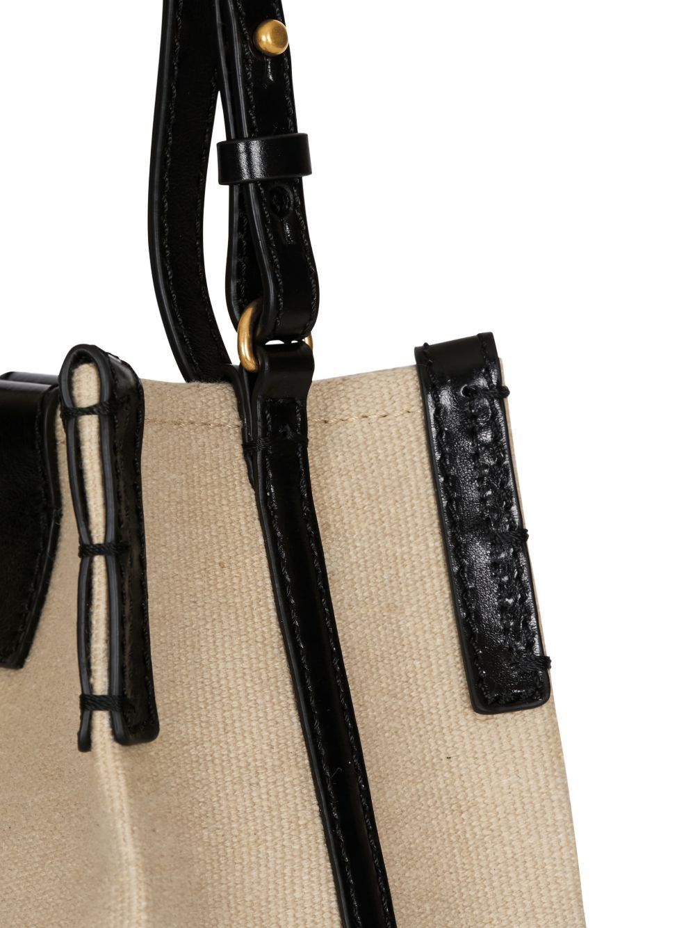 Balmain RELEASE CANVAS AND LEATHER BUCKET BAG Size ONE SIZE - 6 Thumbnail