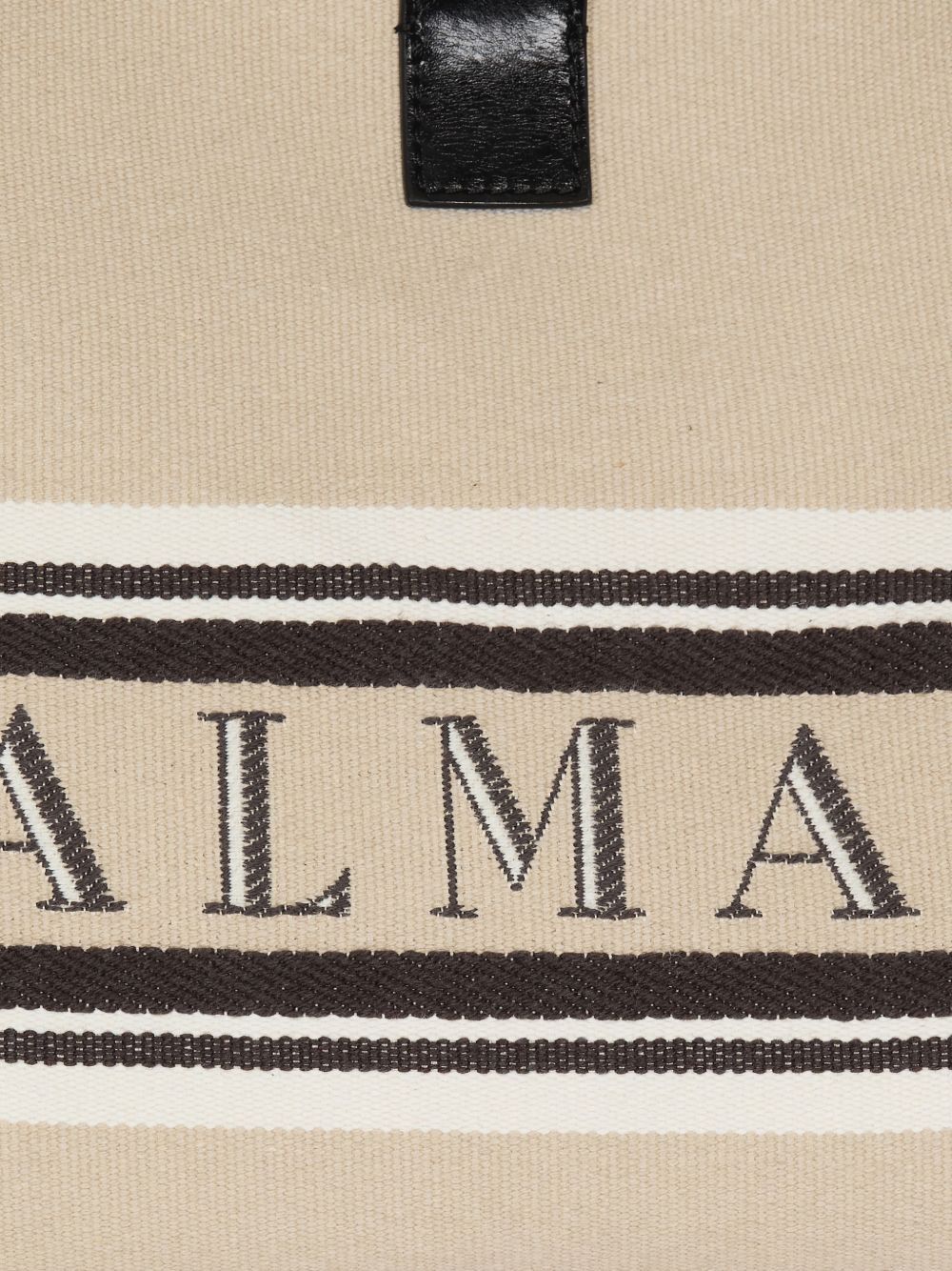 Balmain RELEASE SMALL CANVAS AND LEATHER TOTE Size ONE SIZE - 5 Thumbnail