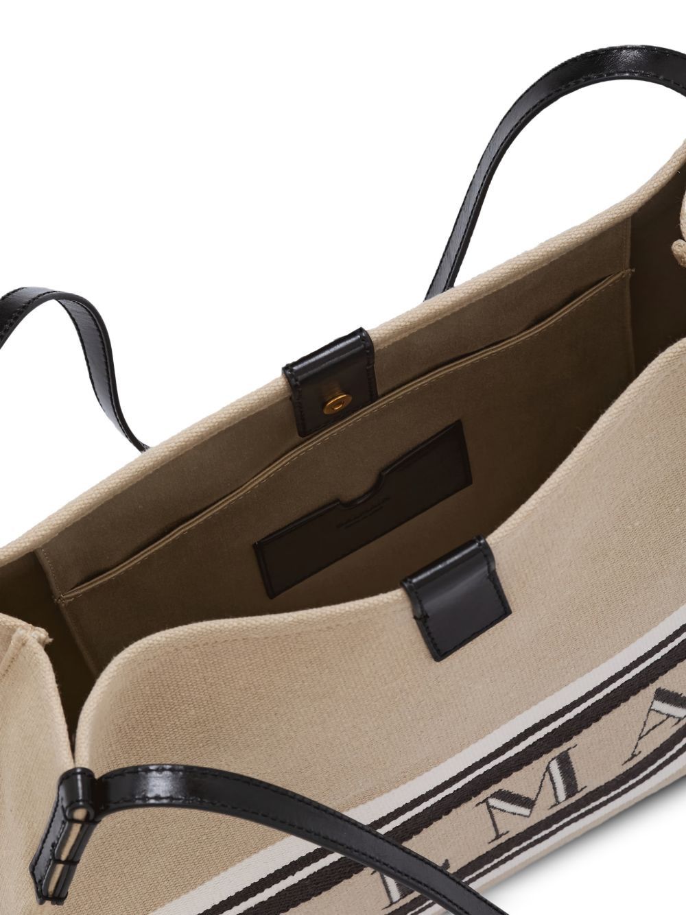 Balmain RELEASE CANVAD AND LEATHER MEDIUM TOTE Size ONE SIZE - 7 Thumbnail