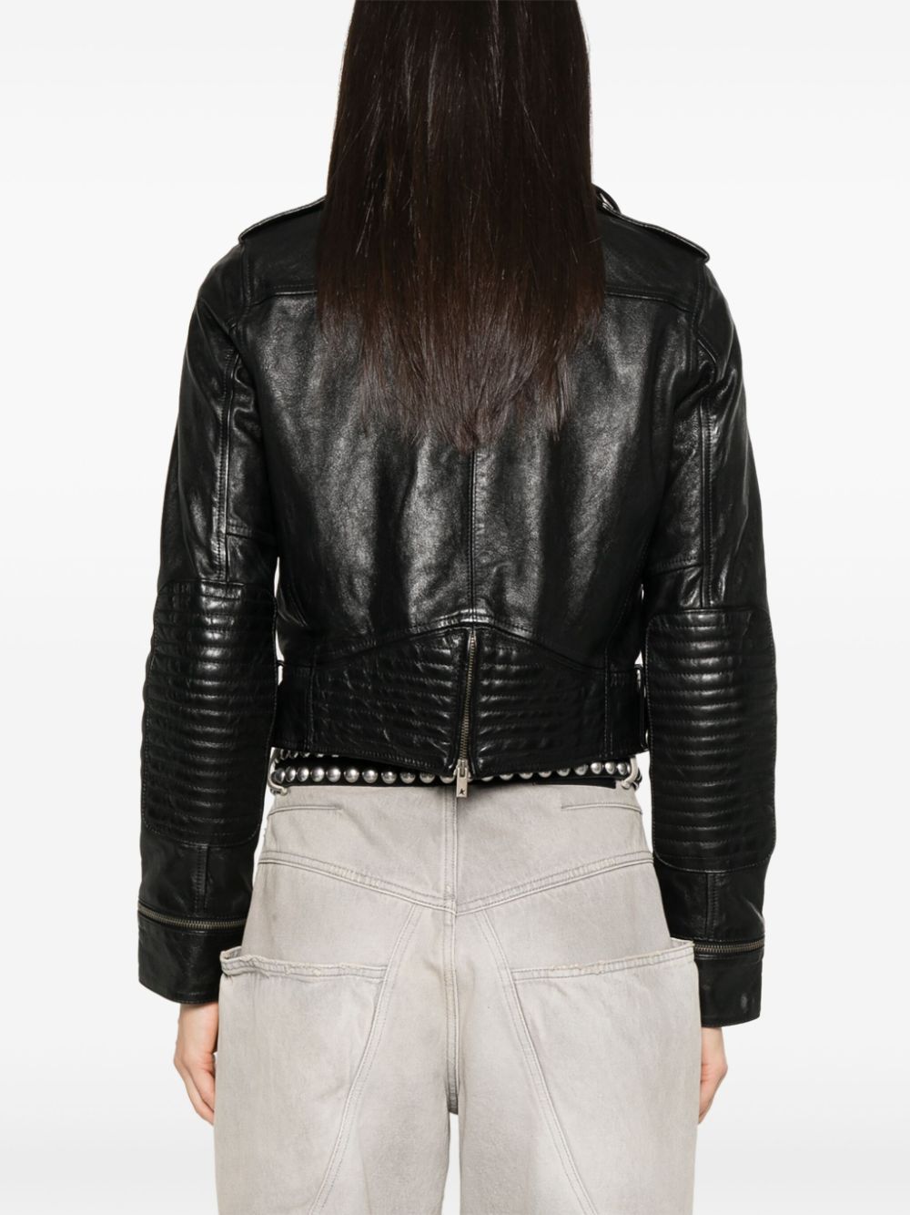 Golden Goose LEATHER JACKET Size S / US 4 / IT 40 - 4 Thumbnail
