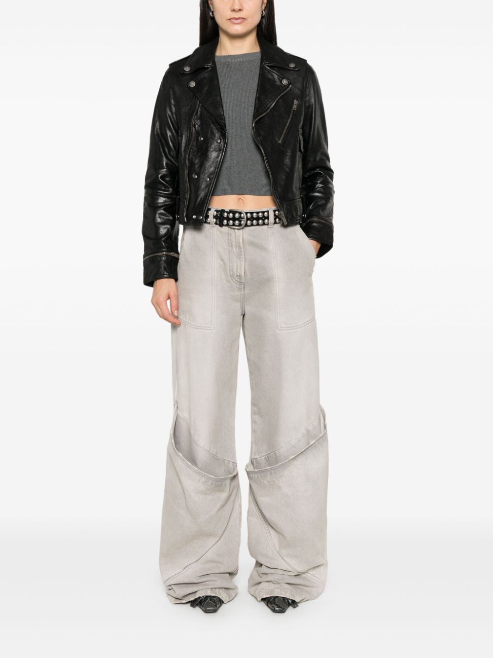 Golden Goose LEATHER JACKET Size S / US 4 / IT 40 - 5 Thumbnail