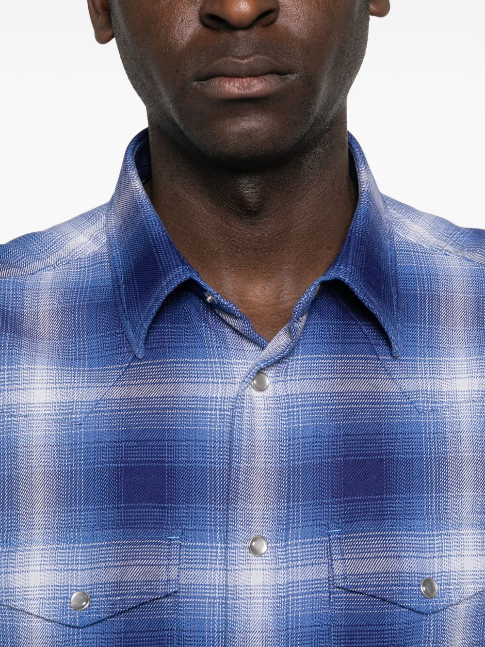 Tom Ford COTTON CHECKED SHIRT Size US L / EU 52-54 / 3 - 3 Thumbnail