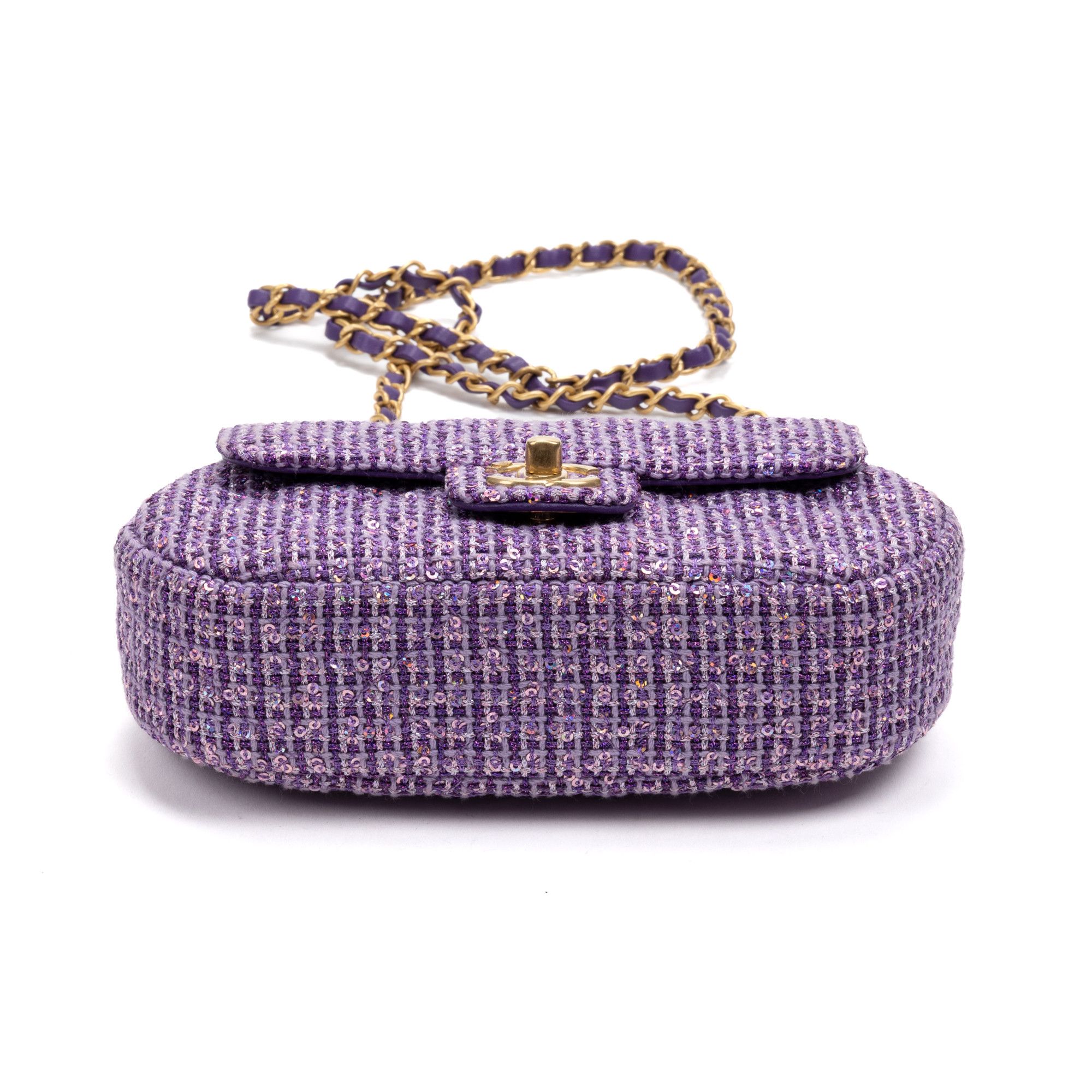 Chanel Rare Top Handle Tweed Flap Size ONE SIZE - 6 Thumbnail