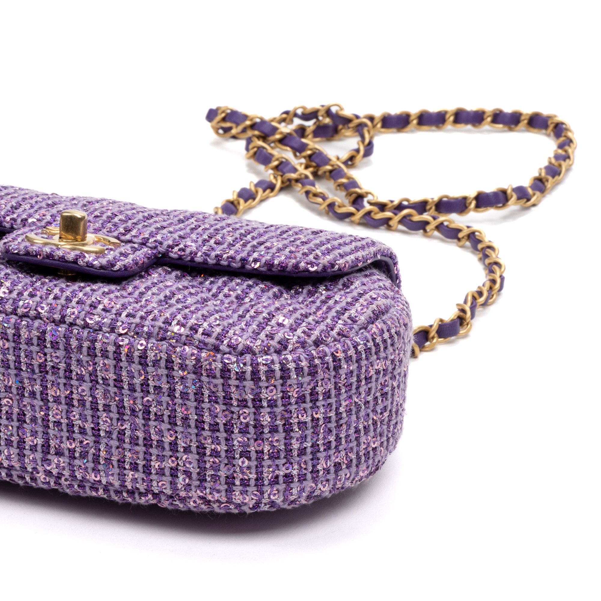 Chanel Rare Top Handle Tweed Flap Size ONE SIZE - 8 Thumbnail