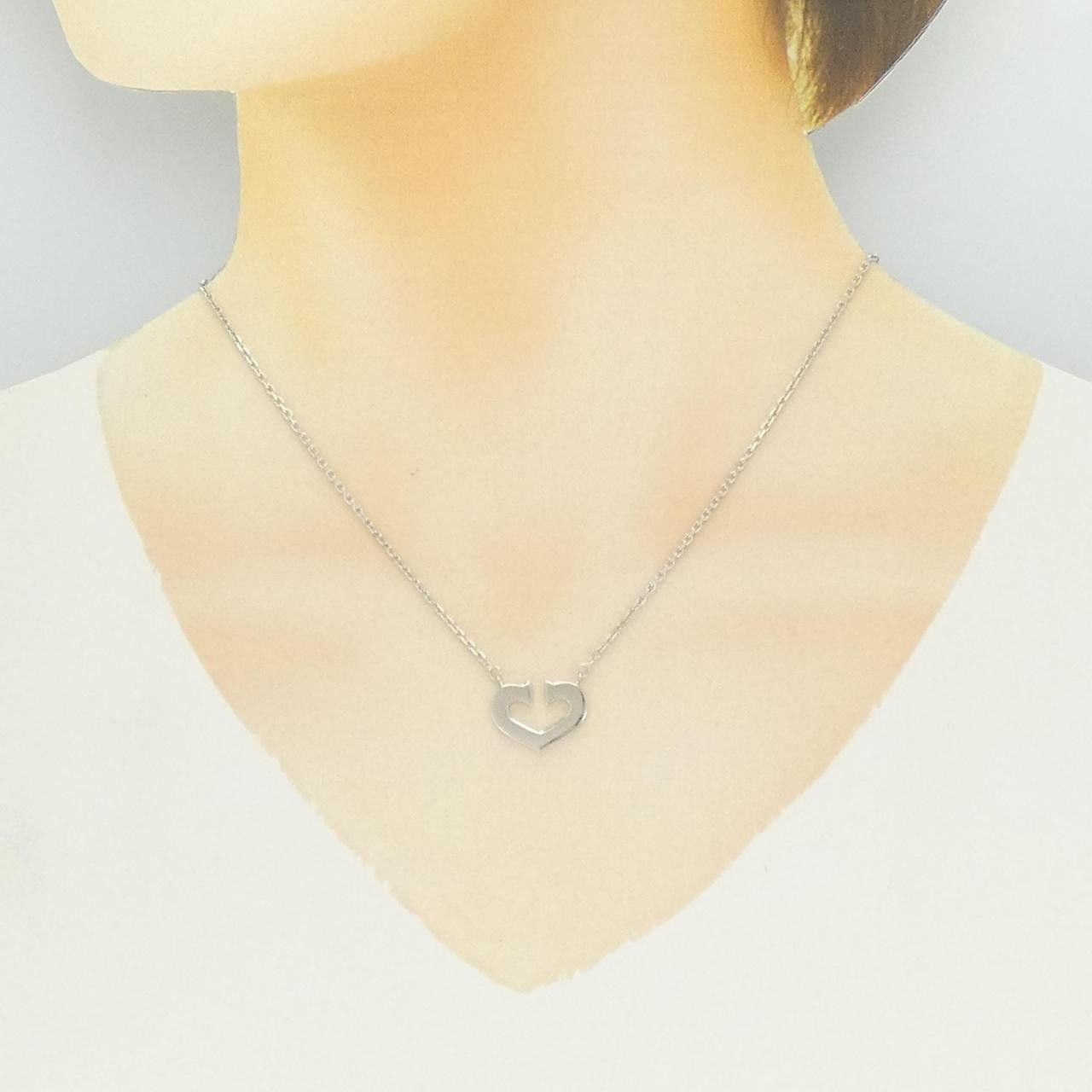 Cartier Cartier Cartier C Heart 750 White Gold Necklace Precious Metal Necklace CRB7008100 DUTY FREE for USA Size ONE SIZE - 5 Thumbnail