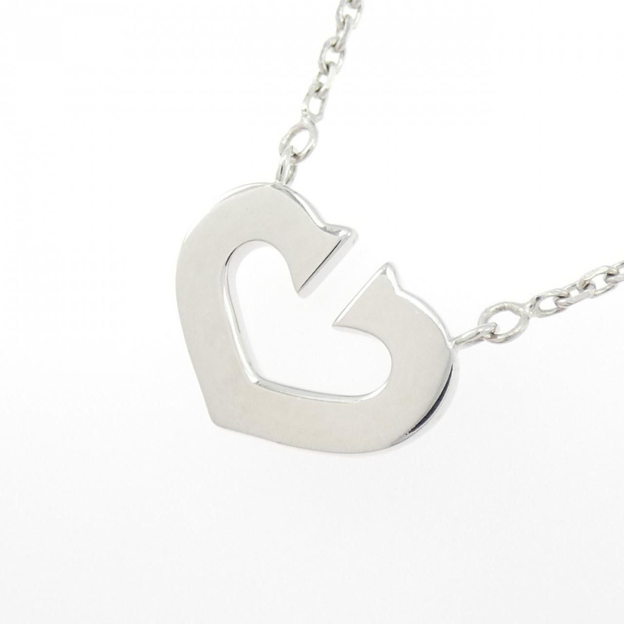 Cartier Cartier Cartier C Heart 750 White Gold Necklace Precious Metal Necklace CRB7008100 DUTY FREE for USA Size ONE SIZE - 3 Thumbnail