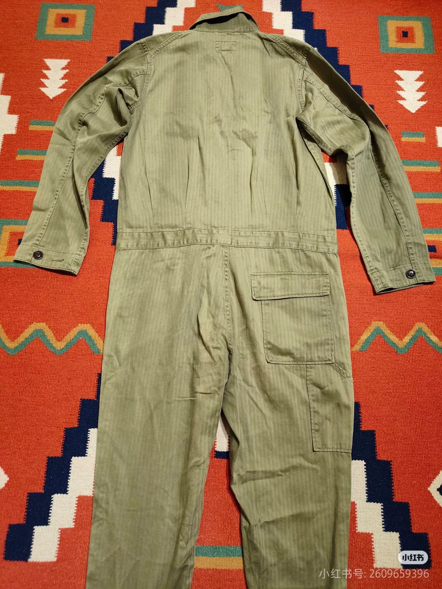 RRL Ralph Lauren Ralph Lauren Women's Jumpsuit HBT Fabric Size 24" / US 00 / IT 34 - 2 Thumbnail