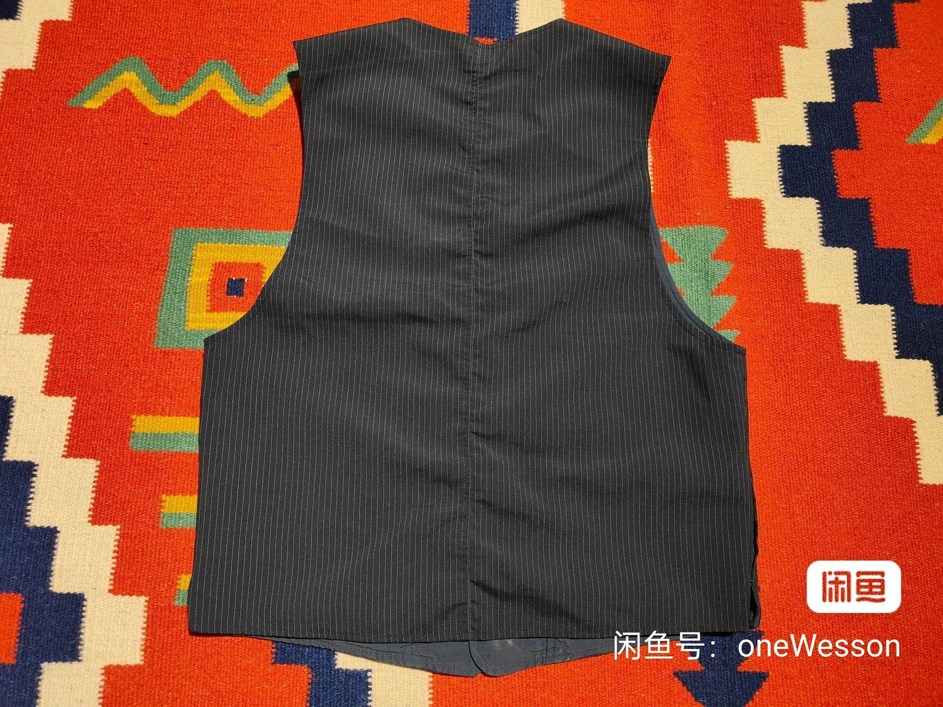 RRL Ralph Lauren Reversible Striped Work Vest for Men Size US M / EU 48-50 / 2 - 4 Thumbnail