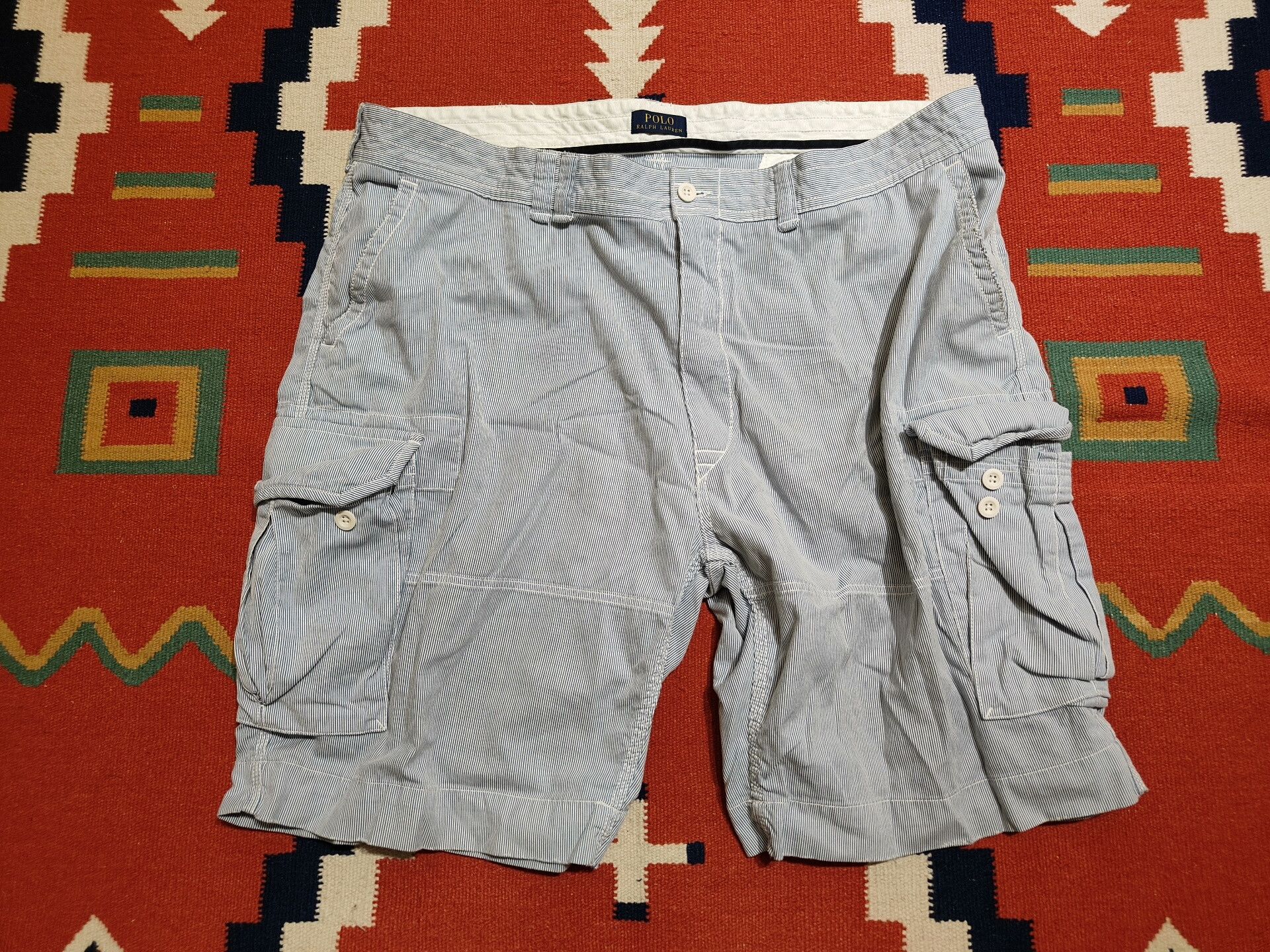 Polo Ralph Lauren Ralph Lauren Striped Cargo Pants Size 48B Size US 32 / EU 48 - 8 Thumbnail