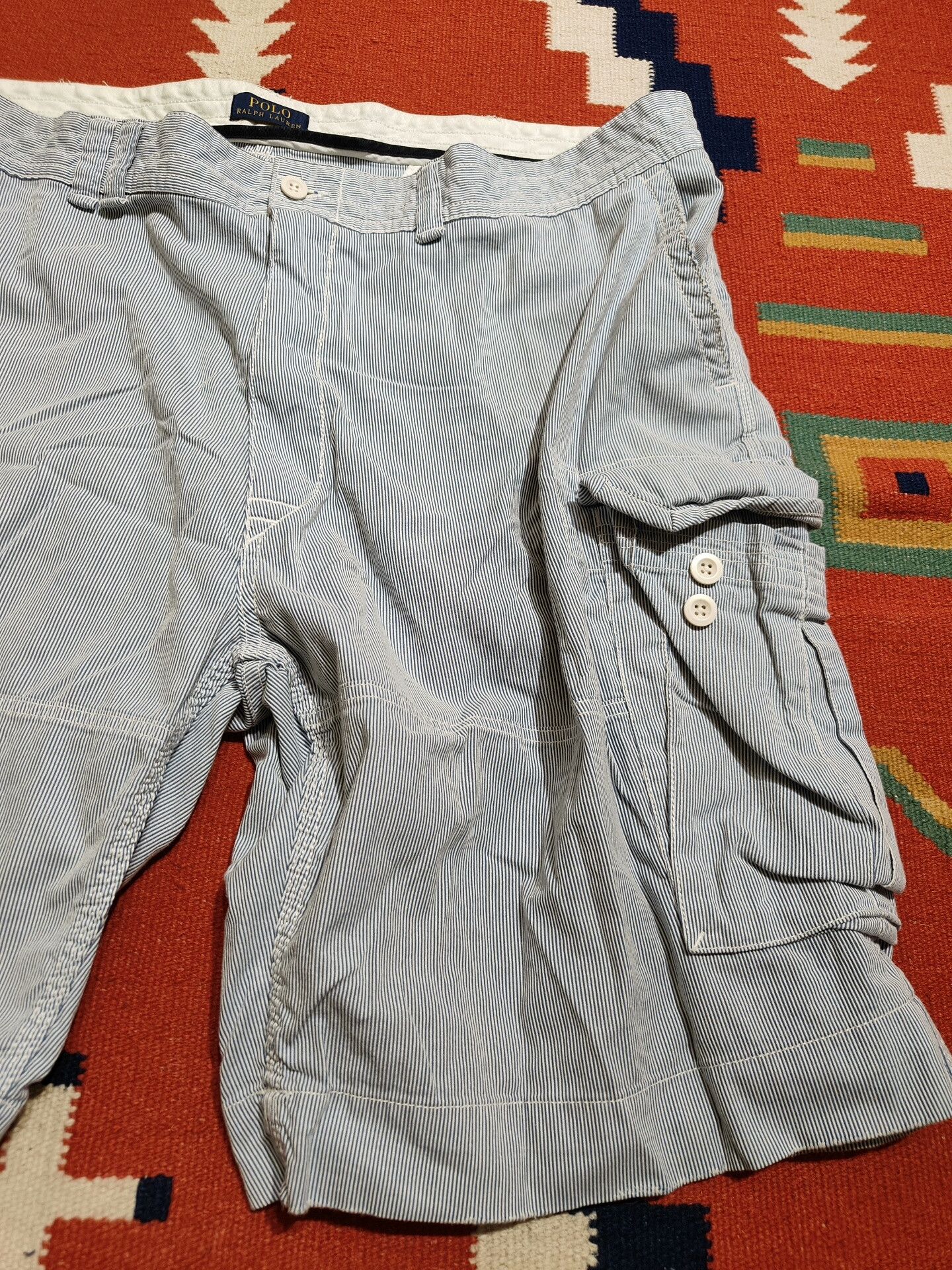 Polo Ralph Lauren Ralph Lauren Striped Cargo Pants Size 48B Size US 32 / EU 48 - 4 Thumbnail