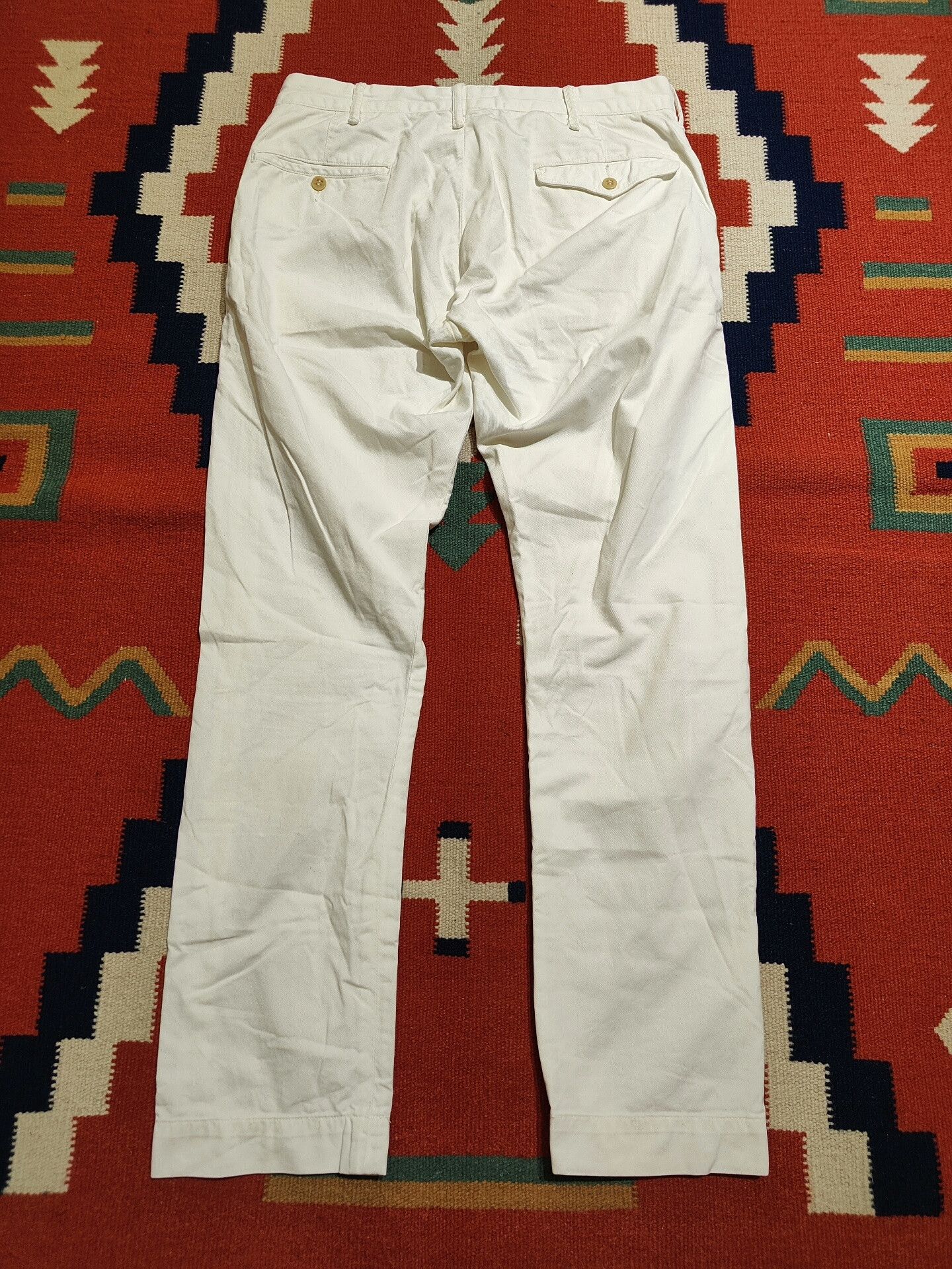 RRL Ralph Lauren RRL White Chino Casual Pants Size US 30 / EU 46 - 2 Thumbnail