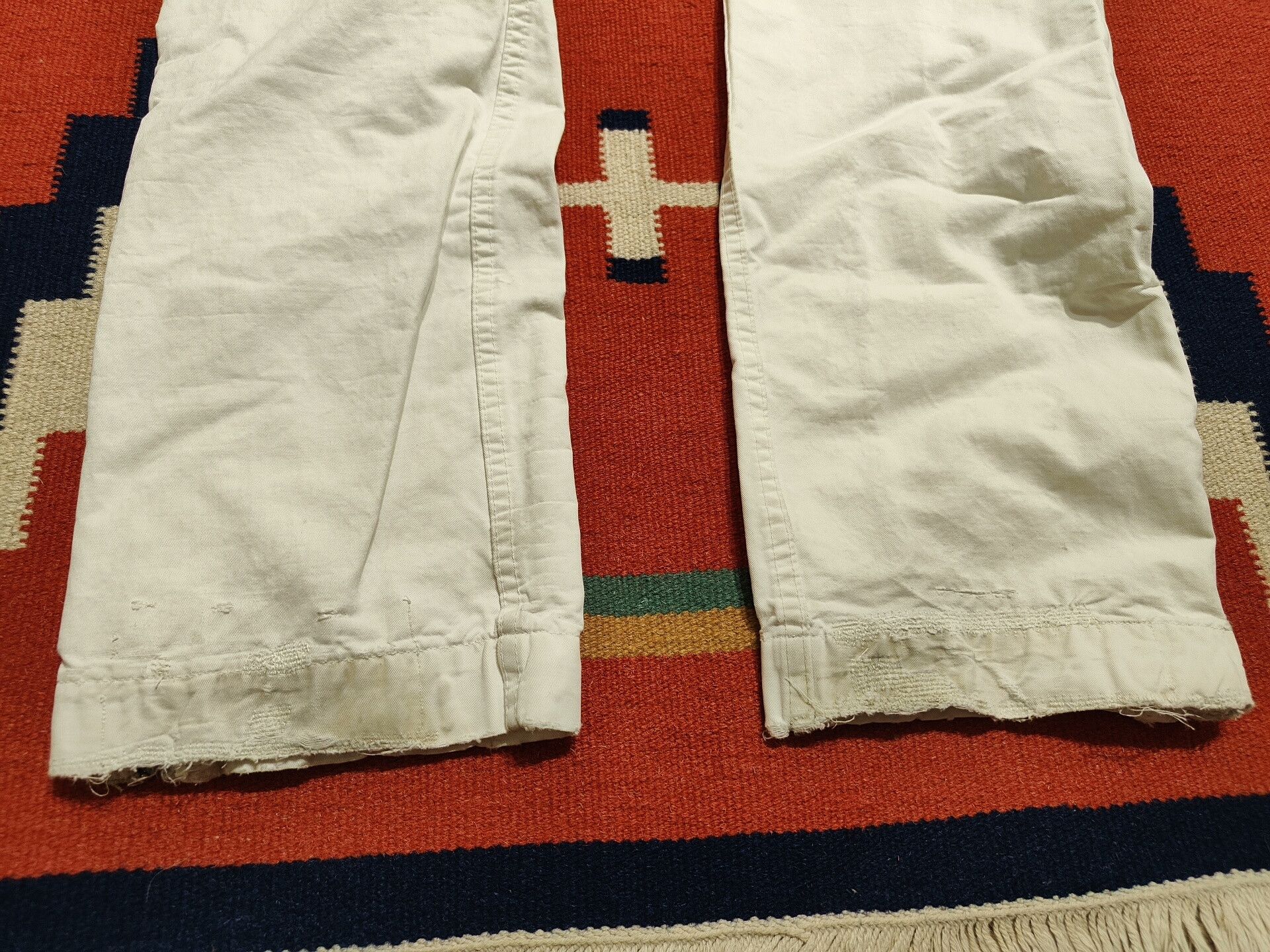 RRL Ralph Lauren RRL Vintage Style White Cargo Pants Size US 32 / EU 48 - 9 Thumbnail
