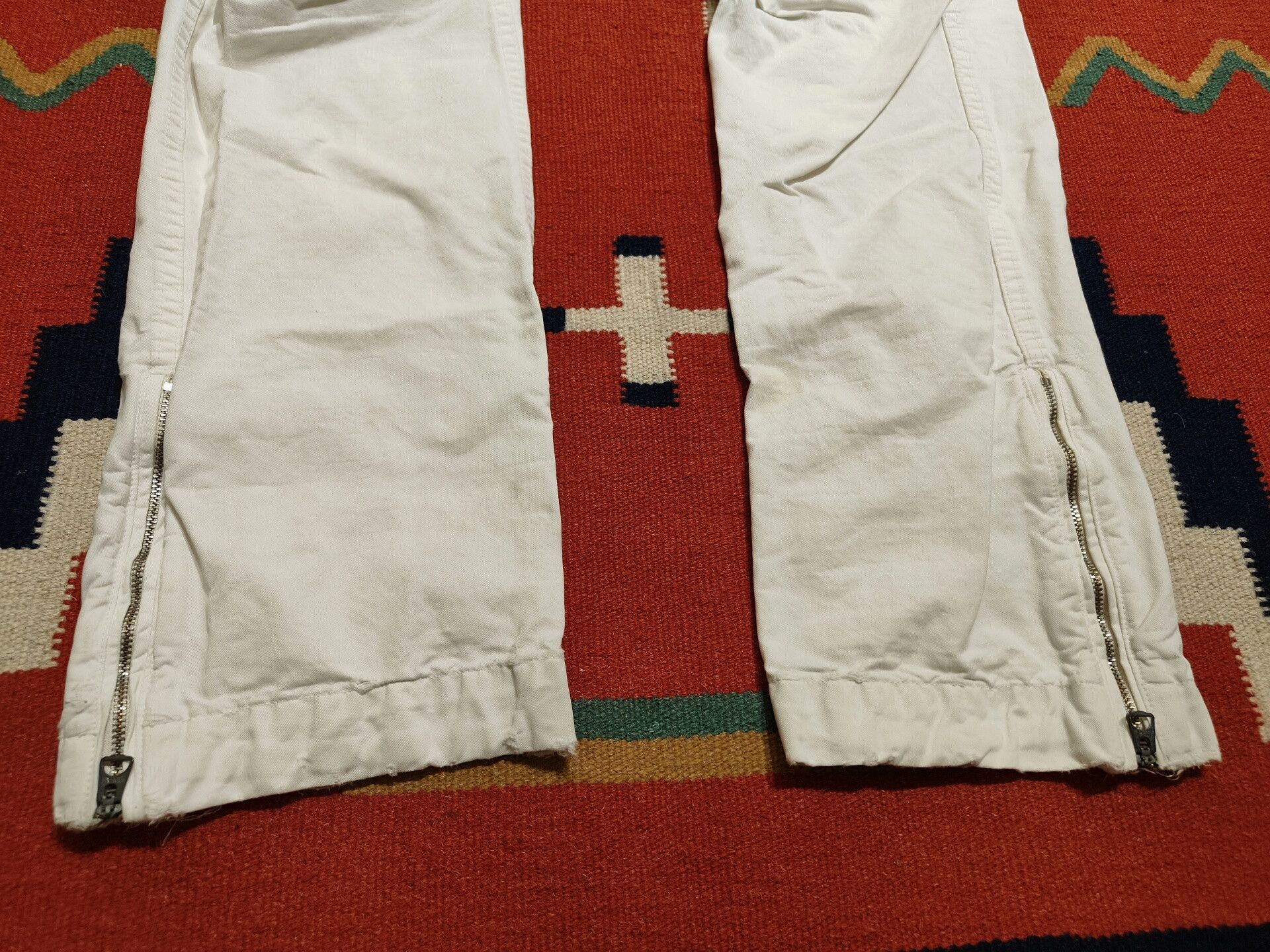RRL Ralph Lauren RRL Vintage Style White Cargo Pants Size US 32 / EU 48 - 4 Thumbnail