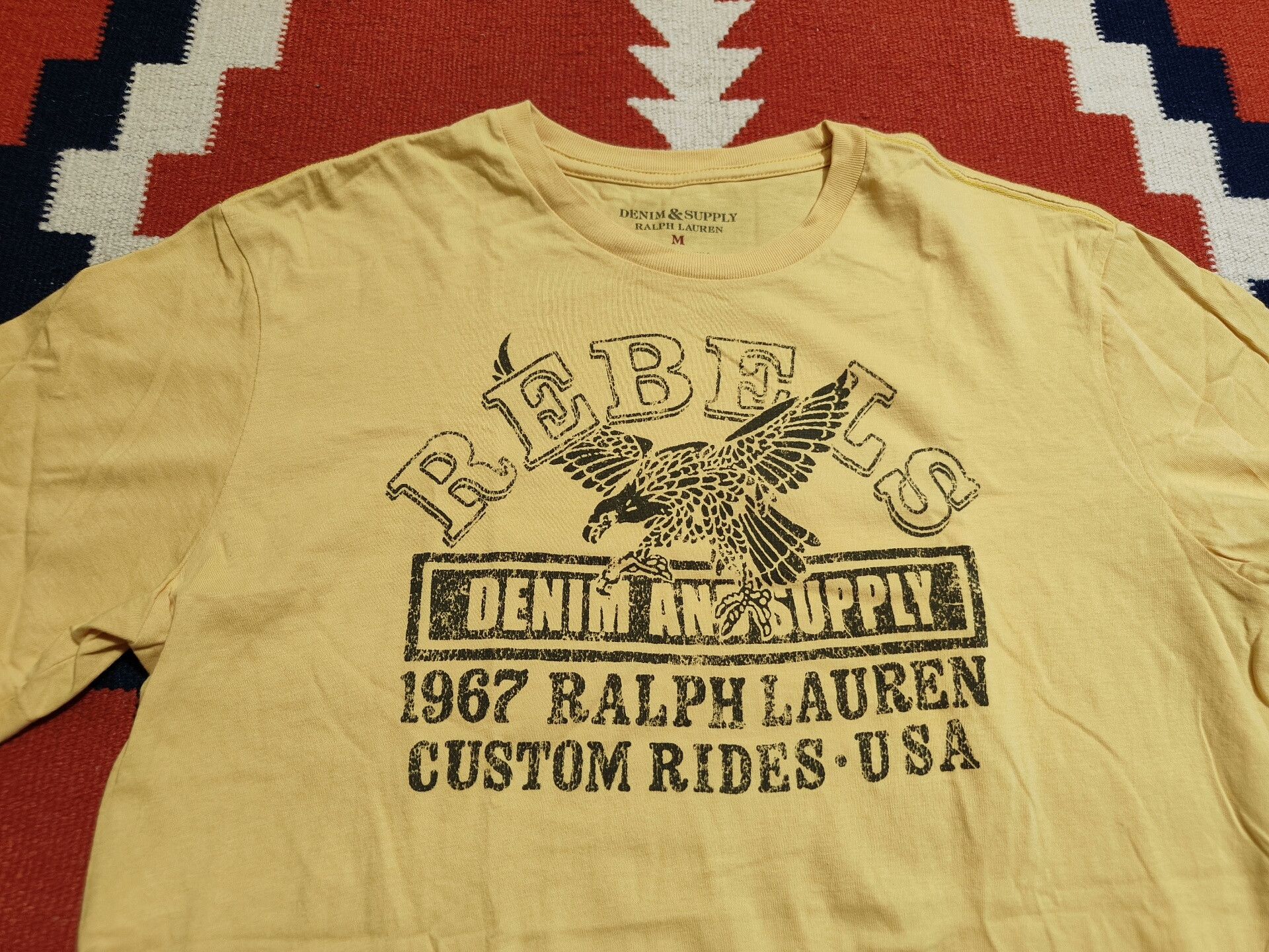 RRL Ralph Lauren Ralph Lauren Vintage Short Sleeve T-Shirt Size US M / EU 48-50 / 2 - 2 Thumbnail