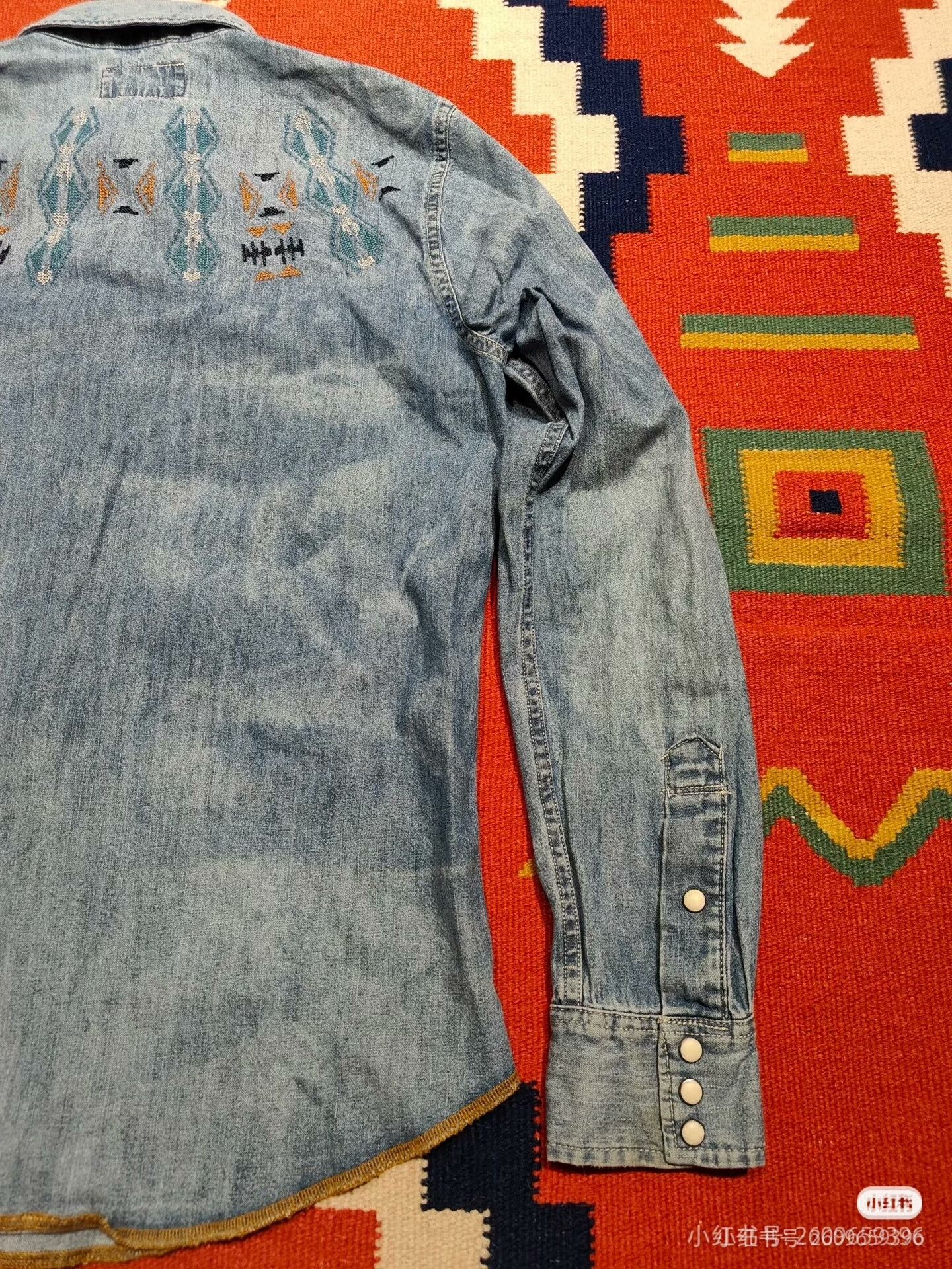 RRL Ralph Lauren Ralph Lauren RRL Vintage Denim Shirt Size US M / EU 48-50 / 2 - 9 Thumbnail