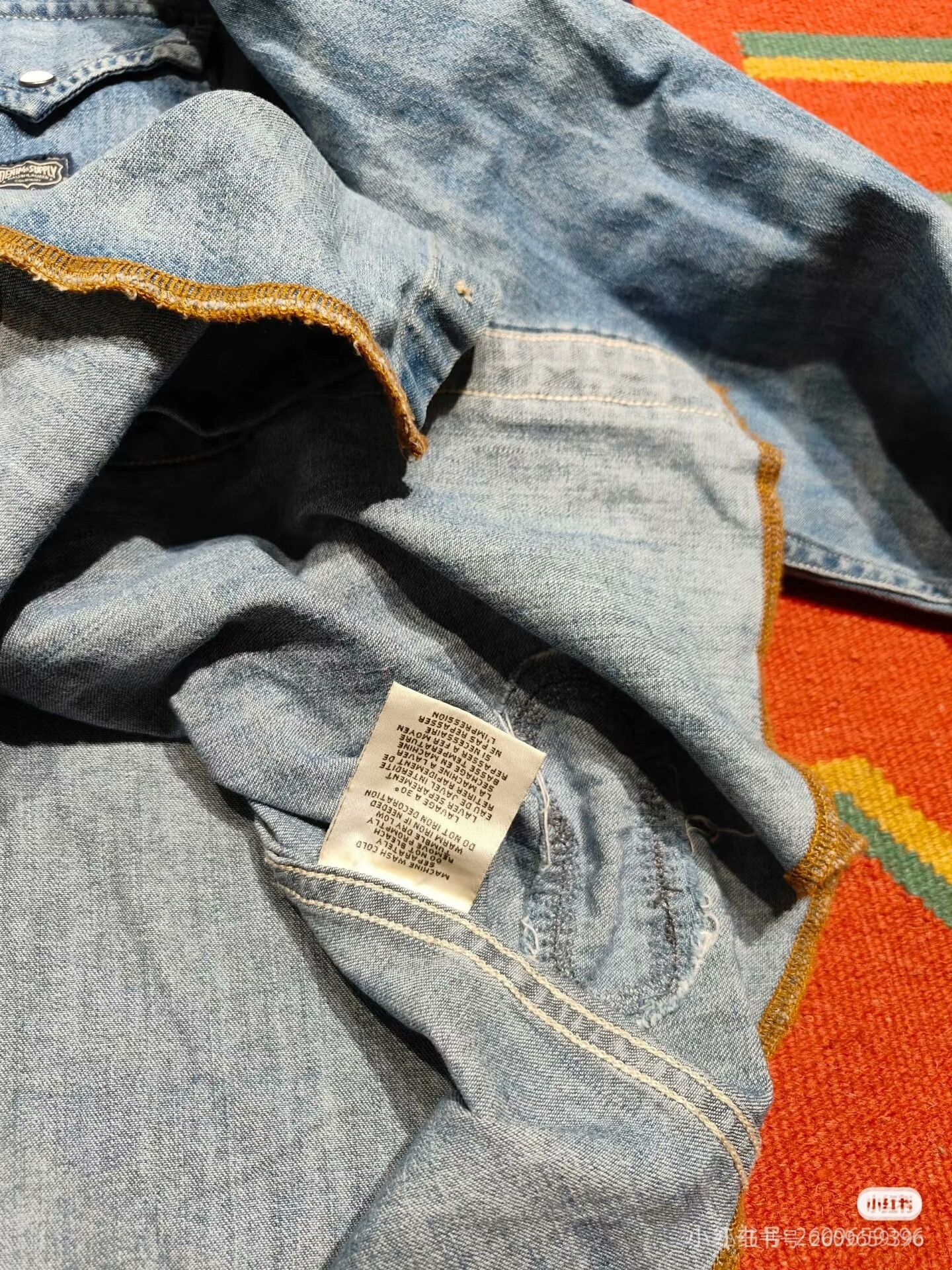 RRL Ralph Lauren Ralph Lauren RRL Vintage Denim Shirt Size US M / EU 48-50 / 2 - 5 Thumbnail