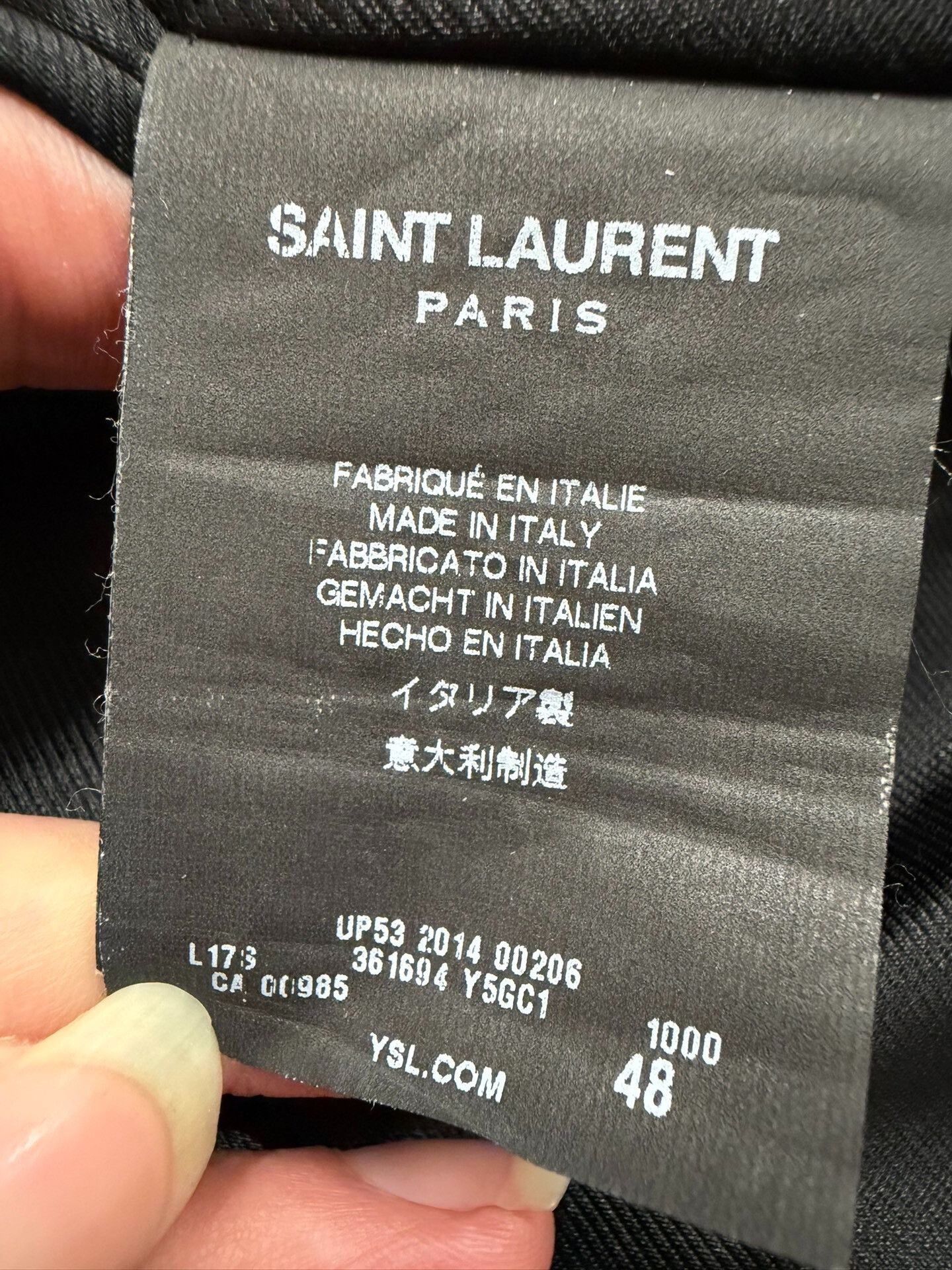 Saint Laurent Paris Saint Laurent Leather Biker Jacket Size US M / EU 48-50 / 2 - 4 Thumbnail