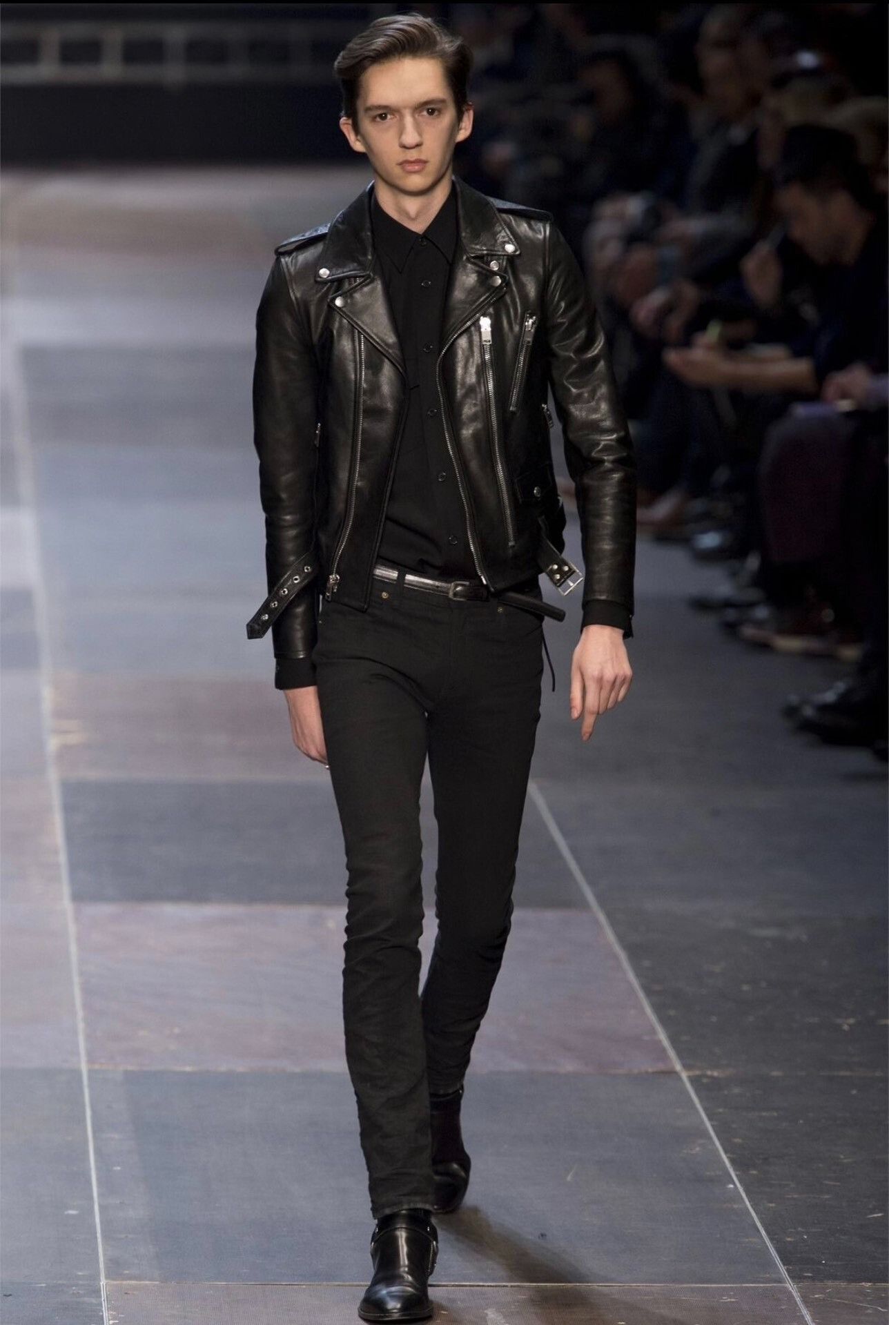 Saint Laurent Paris Saint Laurent Leather Biker Jacket Size US M / EU 48-50 / 2 - 7 Thumbnail