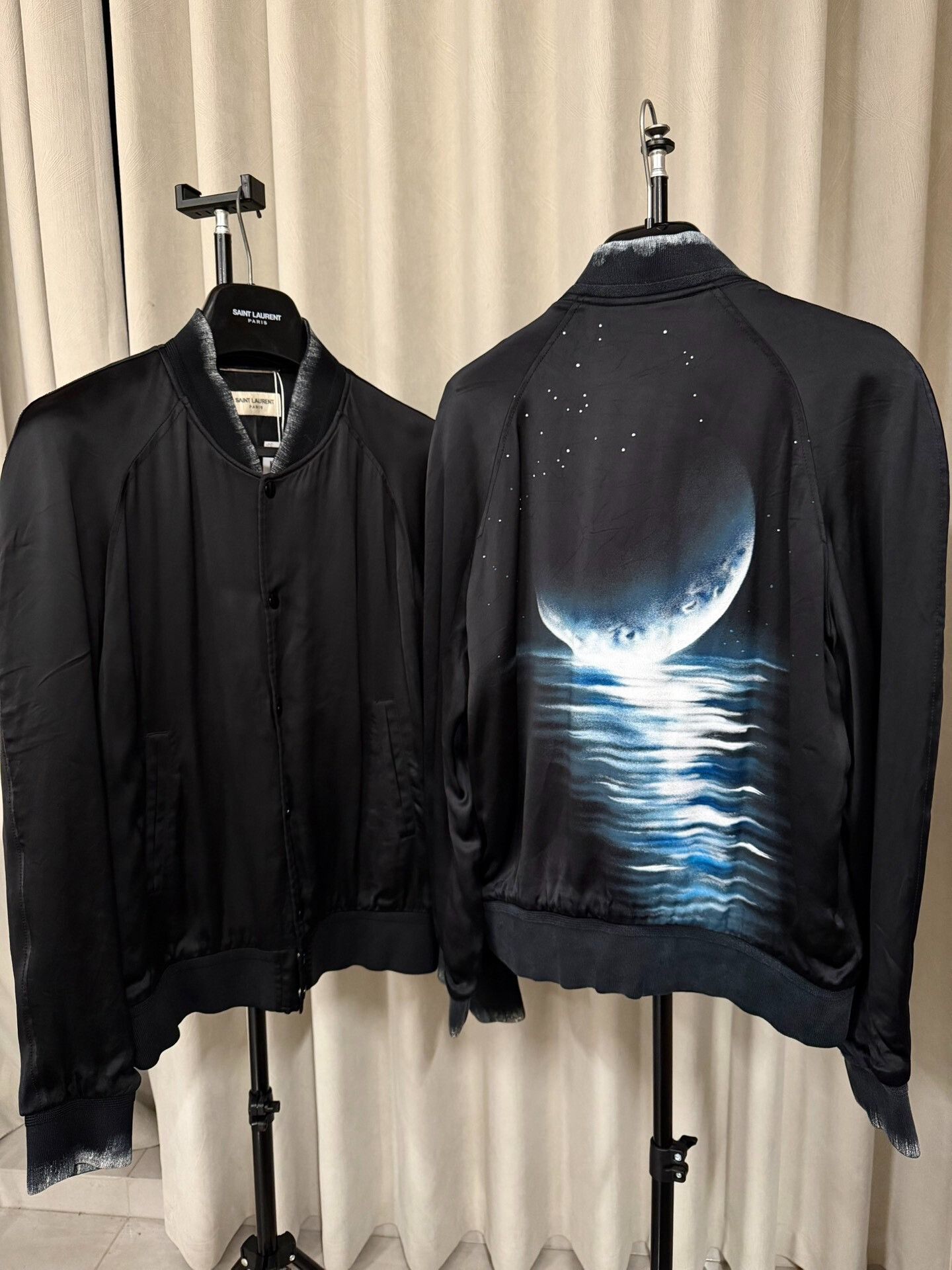 Saint Laurent Paris Saint Laurent Silk Baseball Jacket Size US L / EU 52-54 / 3 - 4 Thumbnail