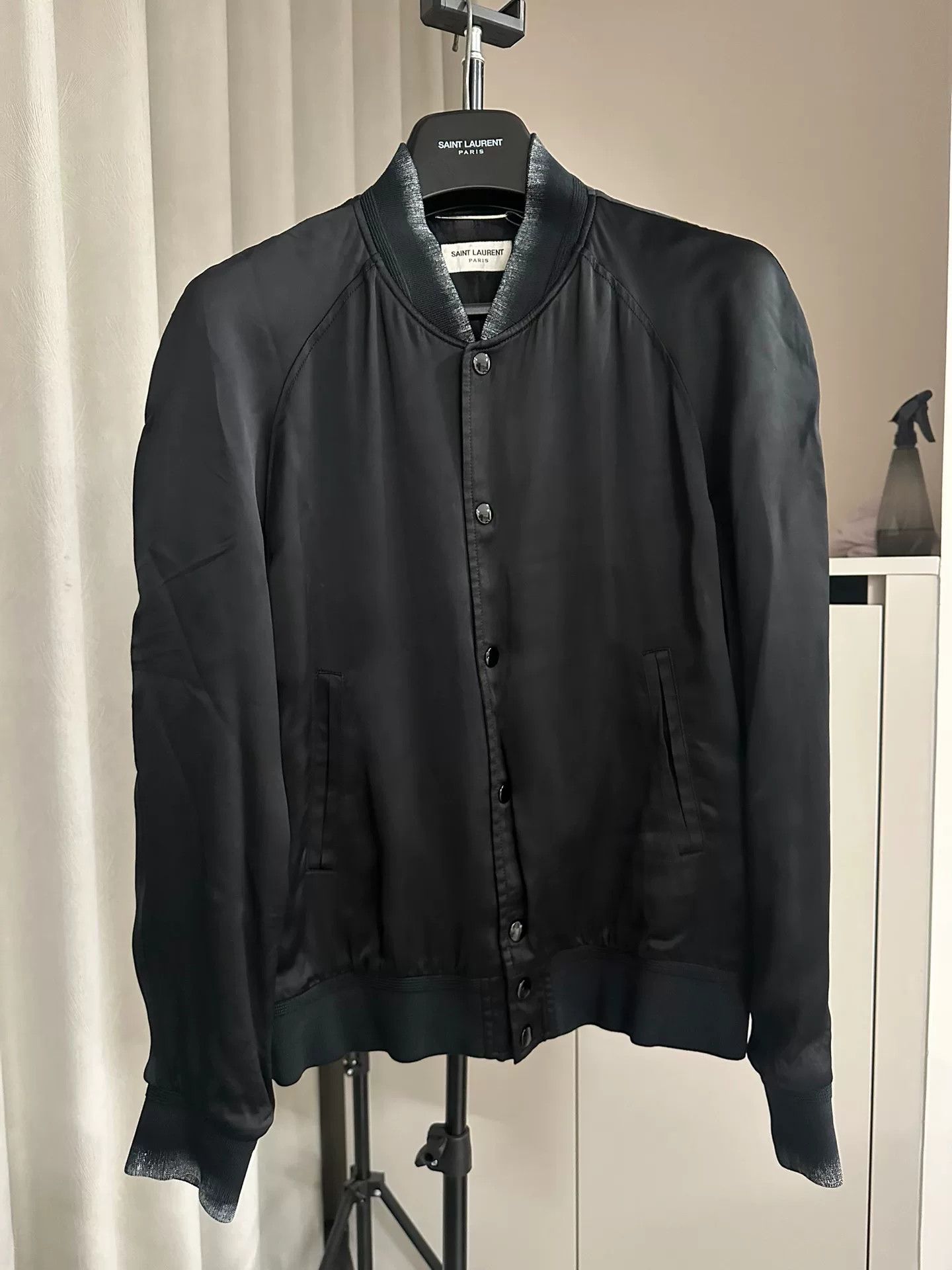 Saint Laurent Paris Saint Laurent Silk Jacket with Moon Design Size US L / EU 52-54 / 3 - 2 Thumbnail