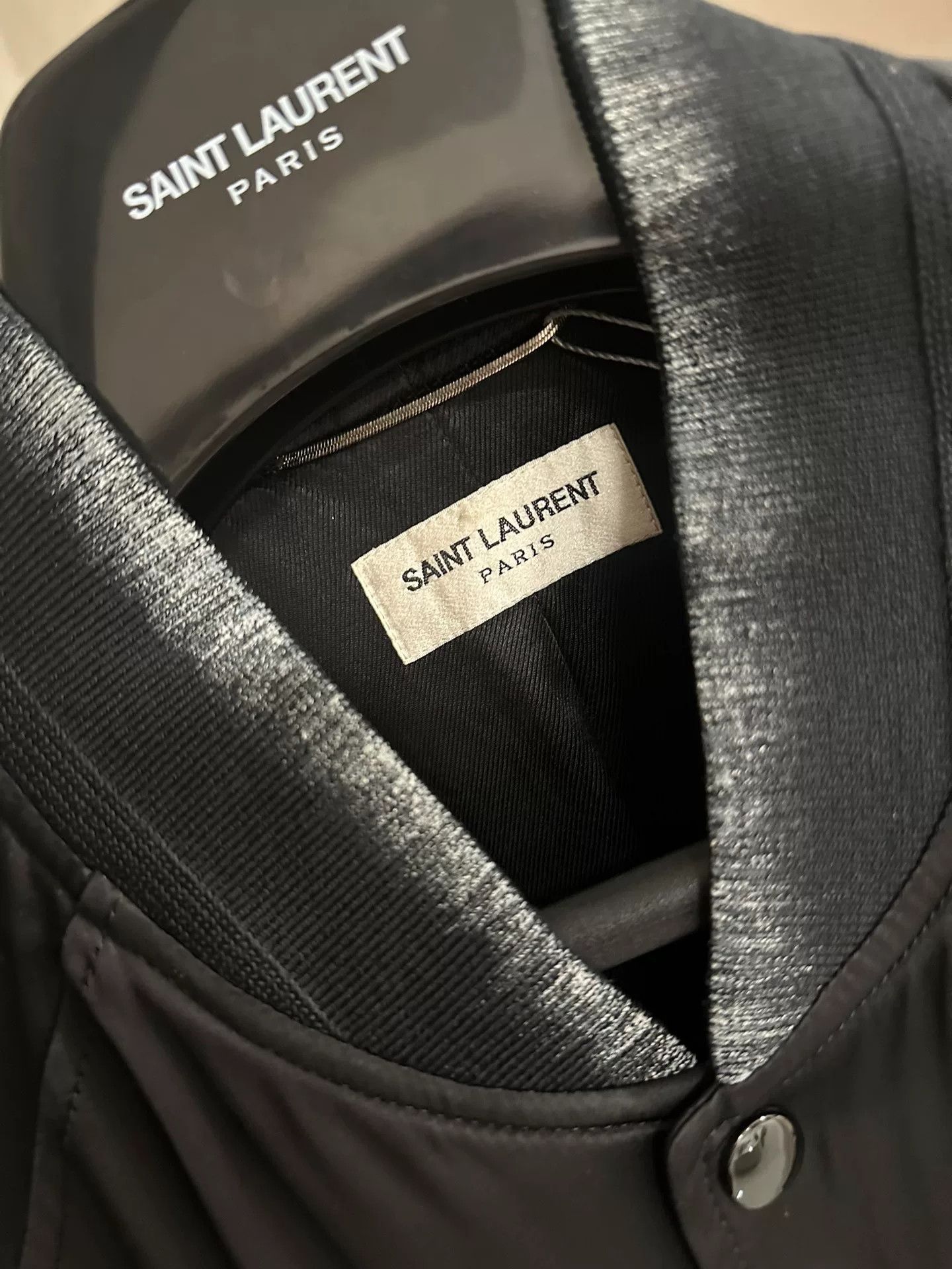 Saint Laurent Paris Saint Laurent Silk Jacket with Moon Design Size US L / EU 52-54 / 3 - 3 Thumbnail