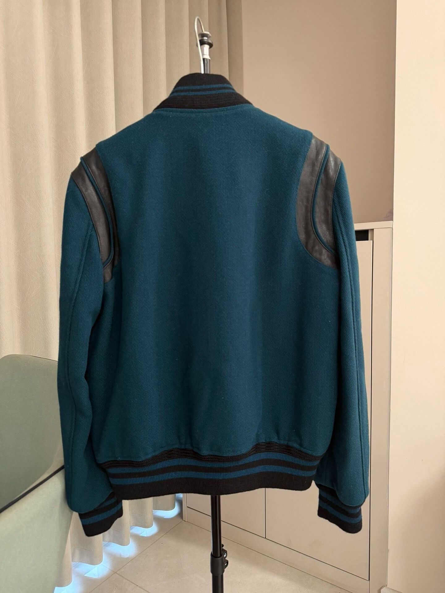 Saint Laurent Paris Saint Laurent Teddy Baseball Jacket Size US S / EU 44-46 / 1 - 4 Thumbnail