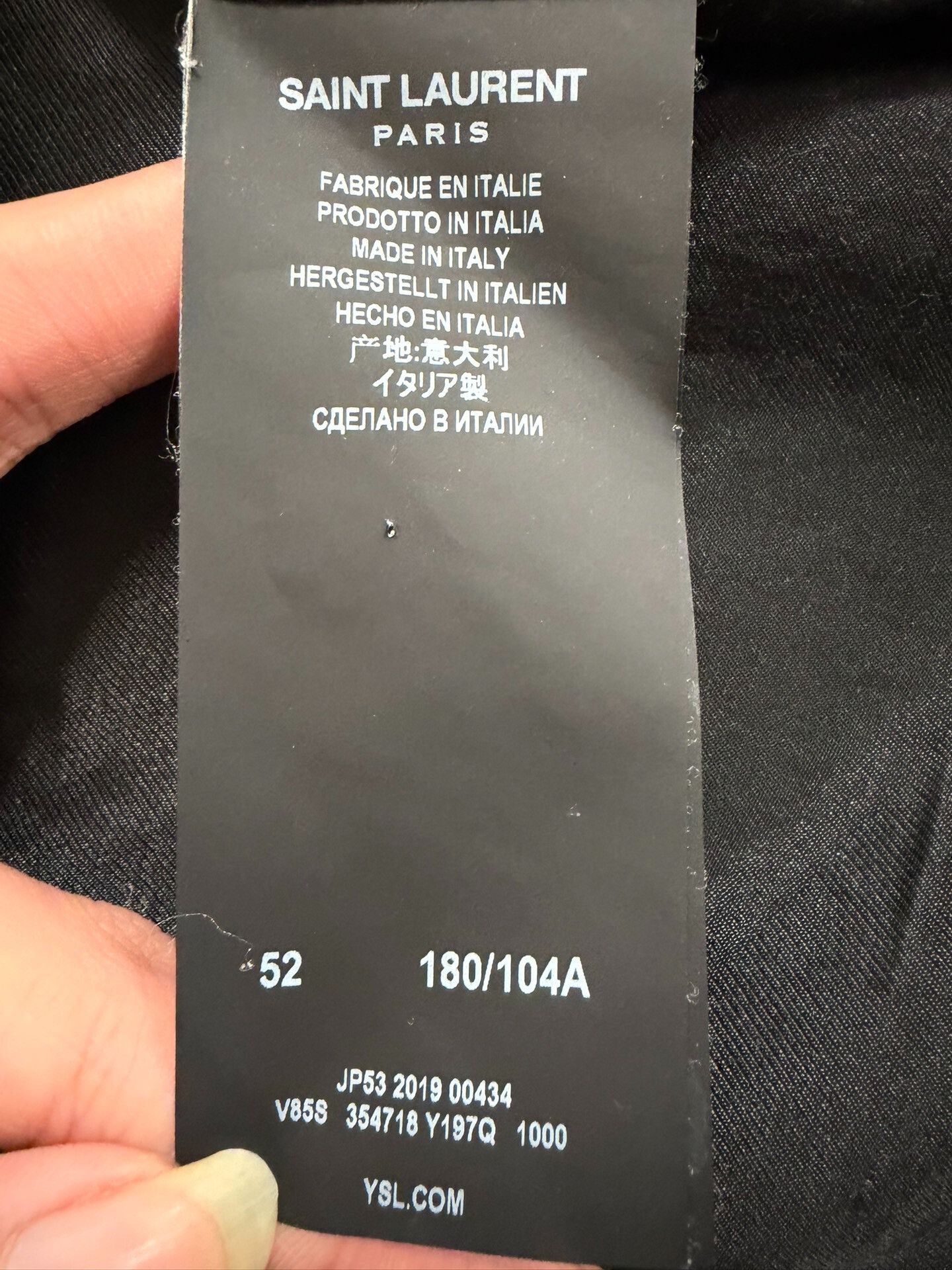 Saint Laurent Paris Saint Laurent Teddy Black Bomber Jacket Size US L / EU 52-54 / 3 - 4 Thumbnail