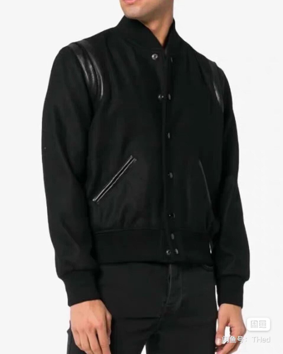 Saint Laurent Paris Saint Laurent Teddy Black Bomber Jacket Size US L / EU 52-54 / 3 - 8 Thumbnail