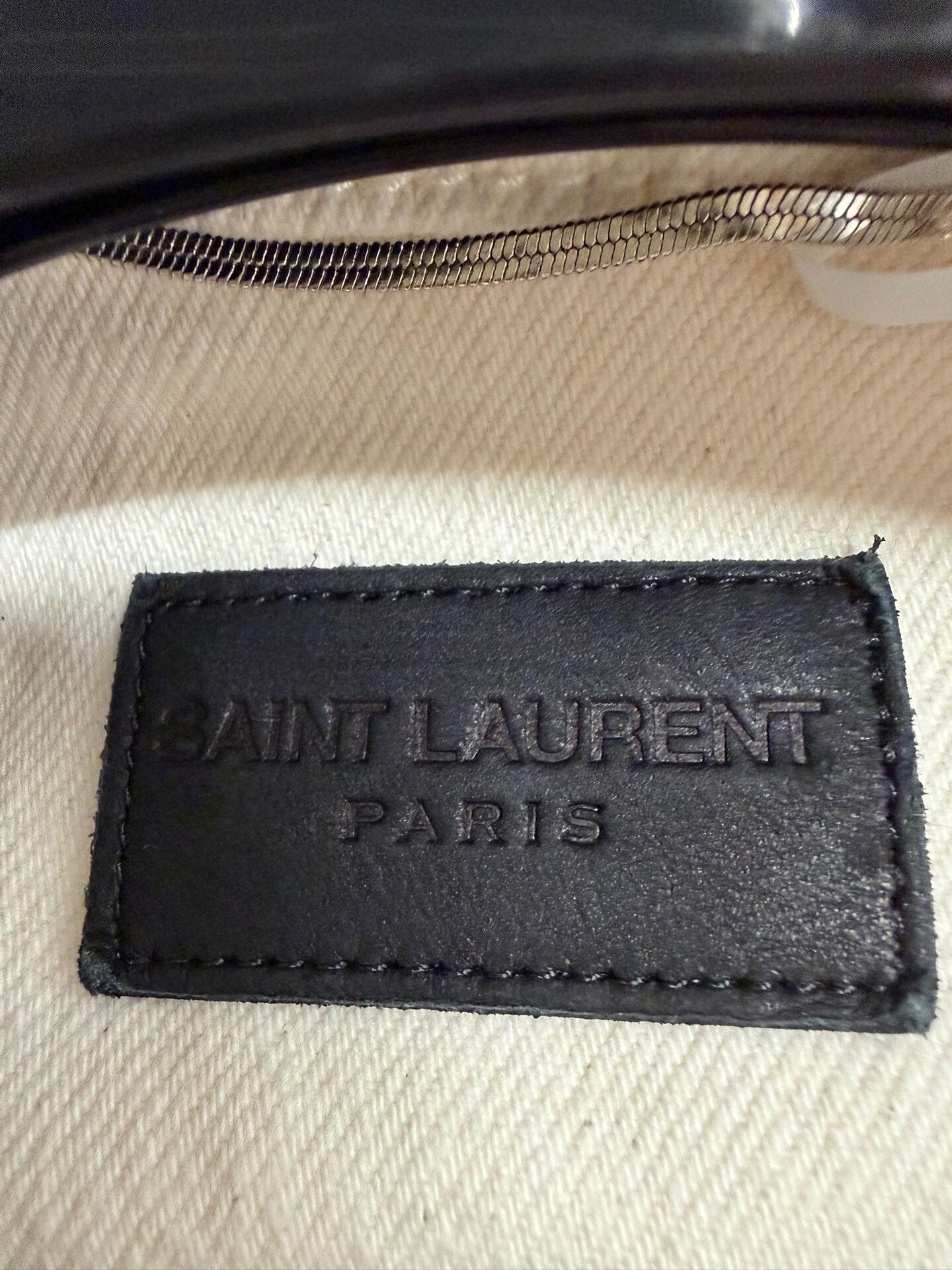 Saint Laurent Paris Saint Laurent Beige Denim Jacket Size 50 Size US M / EU 48-50 / 2 - 2 Thumbnail