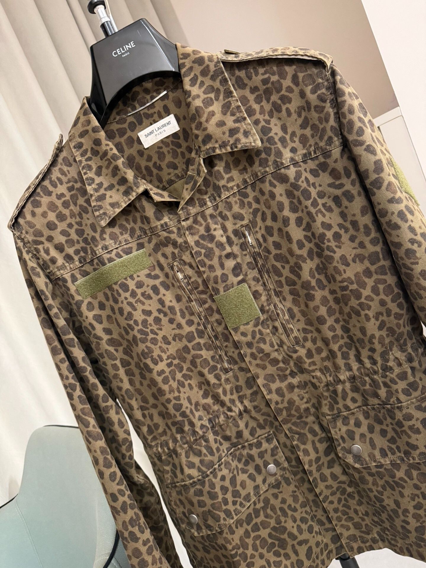 Saint Laurent Paris Saint Laurent Leopard Print Jacket Size US M / EU 48-50 / 2 - 2 Thumbnail
