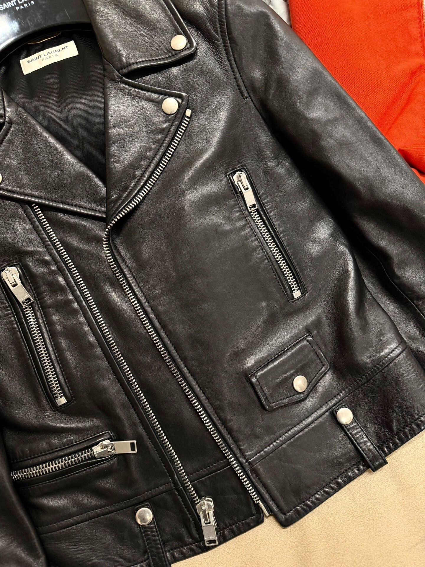 Saint Laurent Paris Saint Laurent Leather Biker Jacket SLP L01 Size US S / EU 44-46 / 1 - 4 Thumbnail