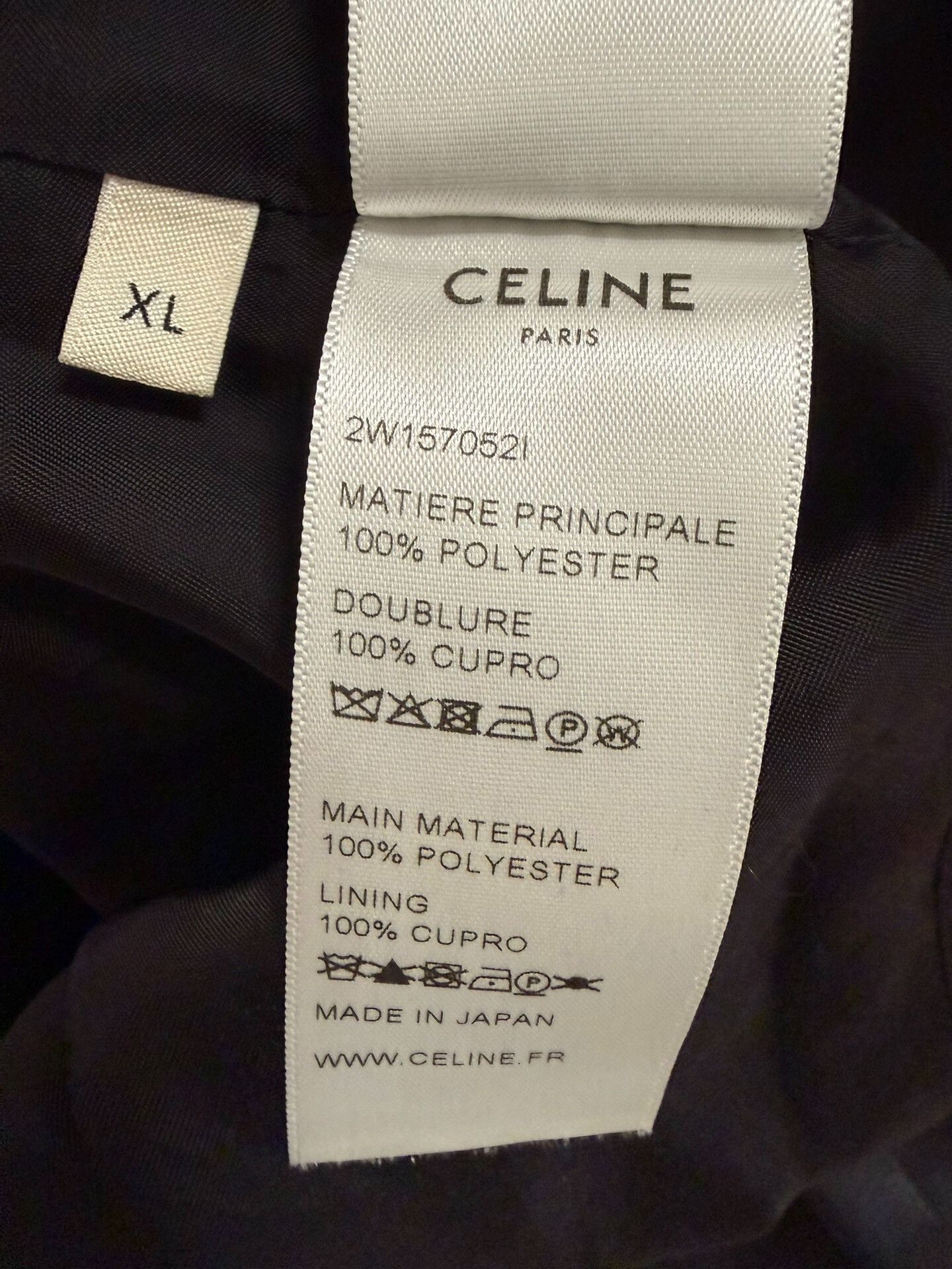 Celine Celine Black Teddy Jacket Unisex XL Size US XL / EU 56 / 4 - 5 Thumbnail