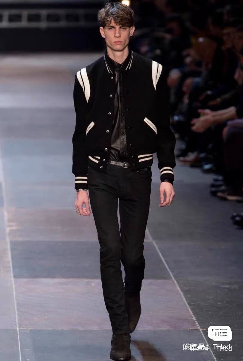 Saint Laurent Paris Saint Laurent Black and White Teddy Jacket Size US M / EU 48-50 / 2 - 5 Thumbnail